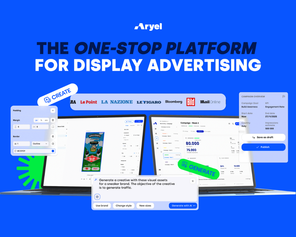 Aryel amplía su oferta con una plataforma de display advertising dedicada a las pymes