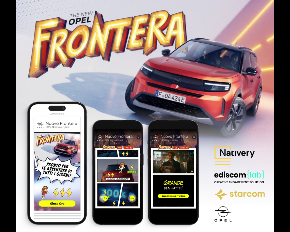 Opel Italia apuesta por el Rich Media Game firmado por Nativery para el lanzamiento del SUV Opel Frontera