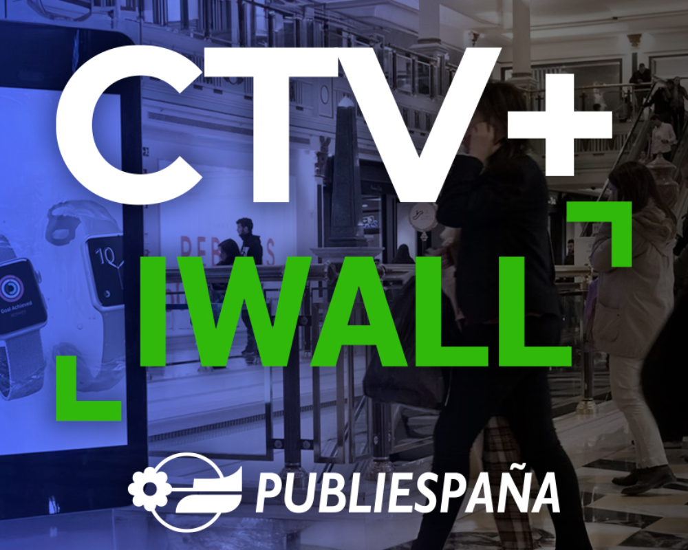 Publiespaña e IWALL lanzan CTV + IWALL, primer producto crossmedia que une CTV y DOOH en centros comerciales