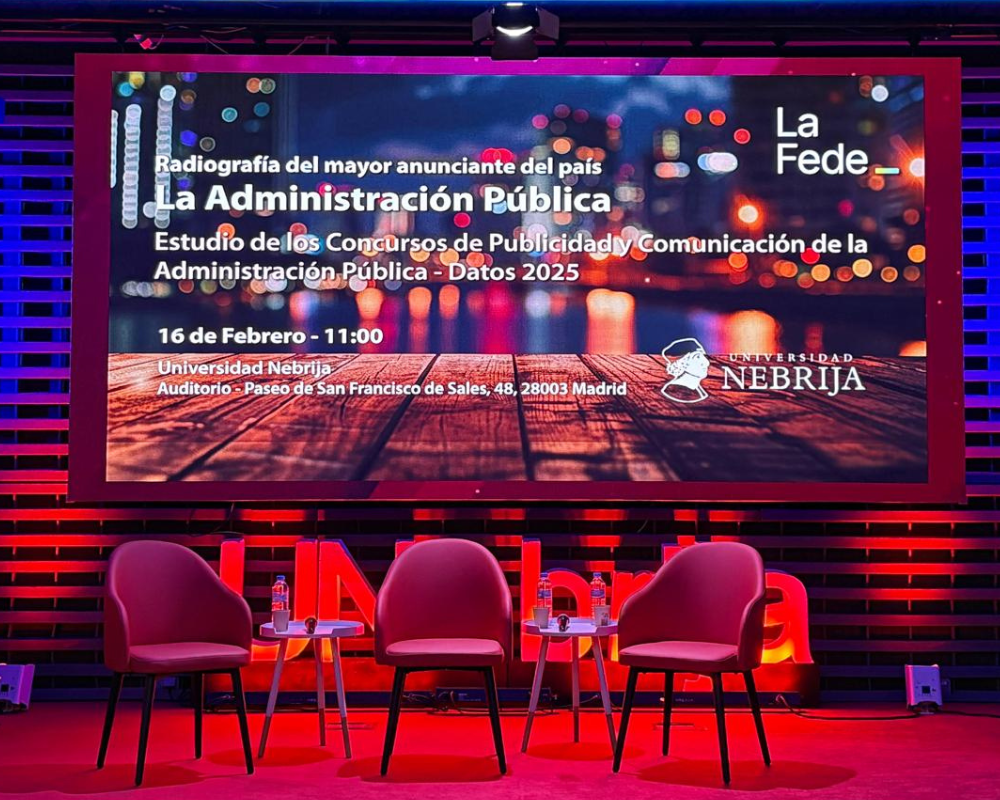 La Administración Pública consolida su posición como mayor anunciante con 2.722 millones de euros invertidos en 2025