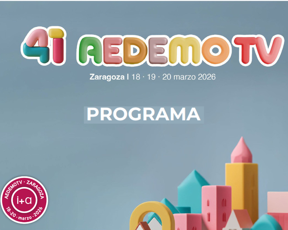 AEDEMOTV 2026 presenta su programa definitivo y reunirá a 51 profesionales en Zaragoza