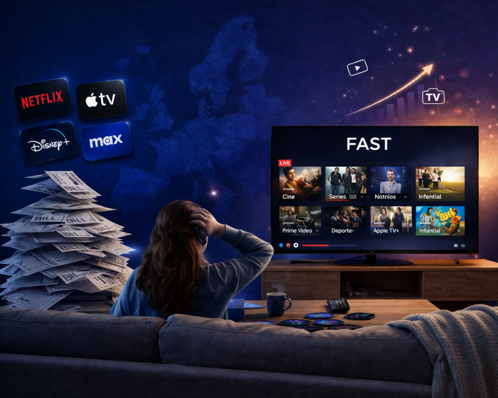 El streaming europeo se reconfigura: el exceso de suscripciones y el auge de FAST