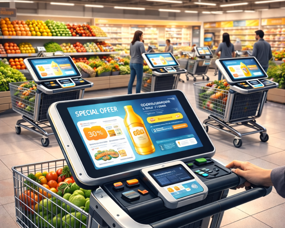 Carrefour convierte el carrito en soporte publicitario con un despliegue masivo de smart carts