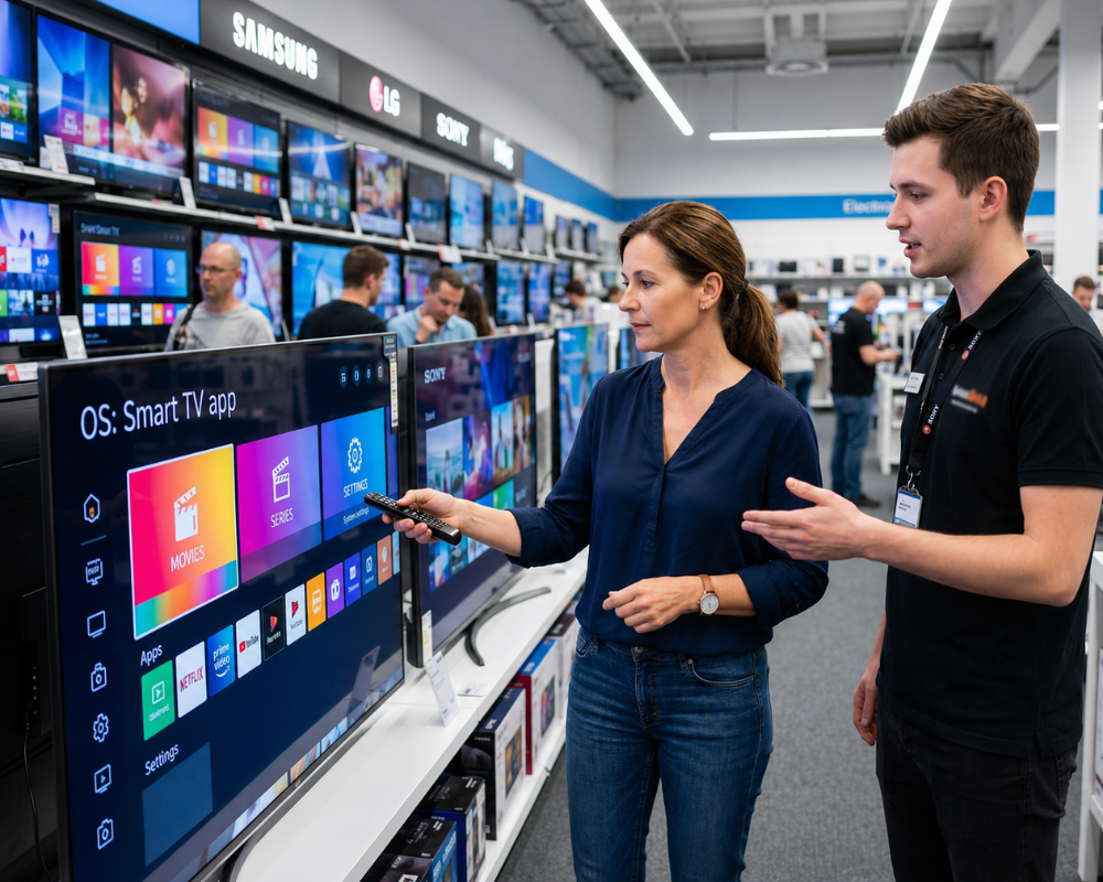 El retailer también influye en la elección del sistema operativo de las teles