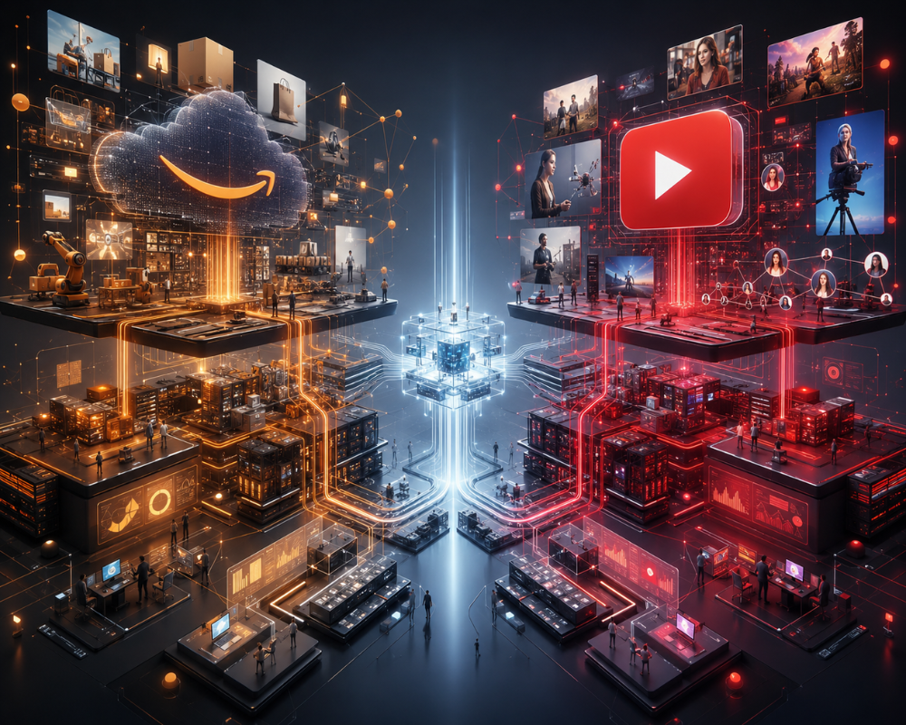 Amazon y YouTube ya no venden solo inventario, venden infraestructura