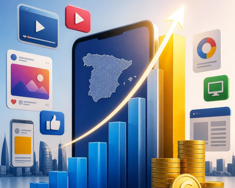 La inversión en publicidad digital en España alcanzará un máximo histórico en 2026 y superará los 6.500 millones de euros