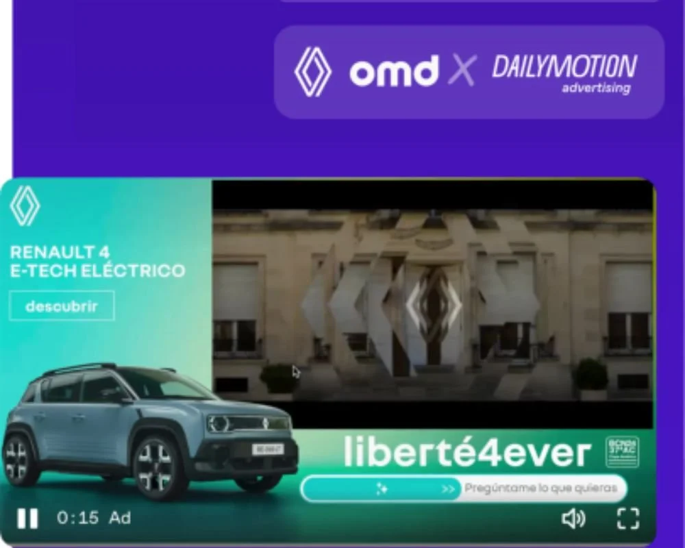 Renault y OMD incorporan la IA conversacional de Dailymotion Advertising en su nueva campaña