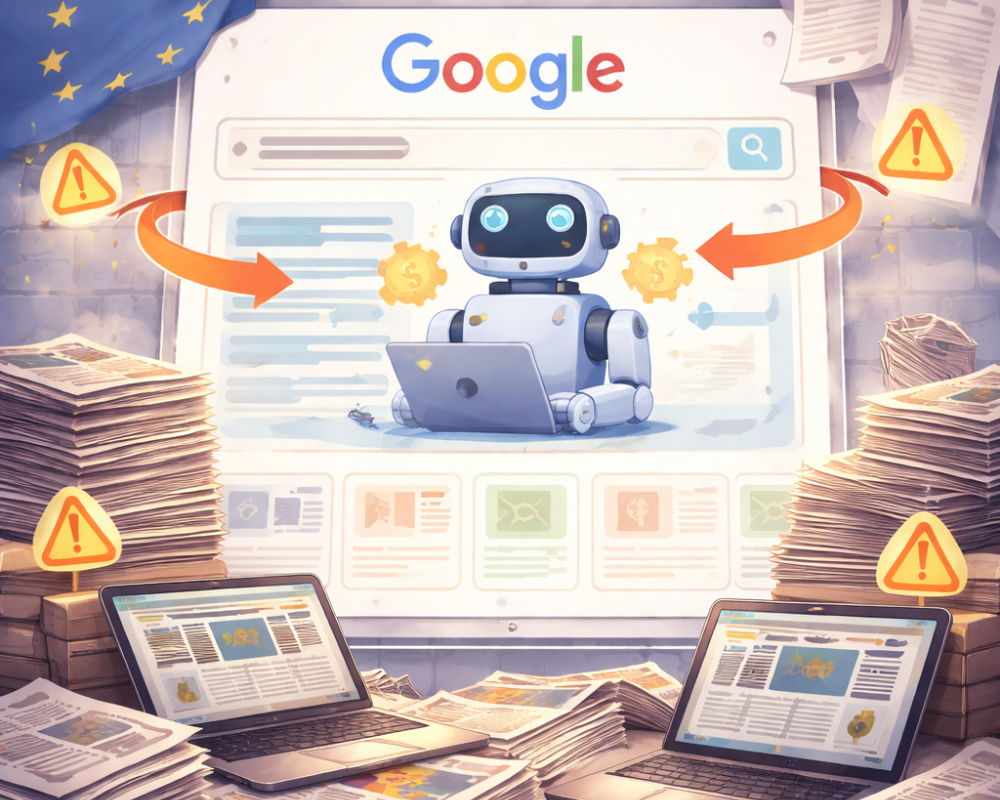 Un grupo de Publishers europeos denuncian a Google por el uso de IA en Search
