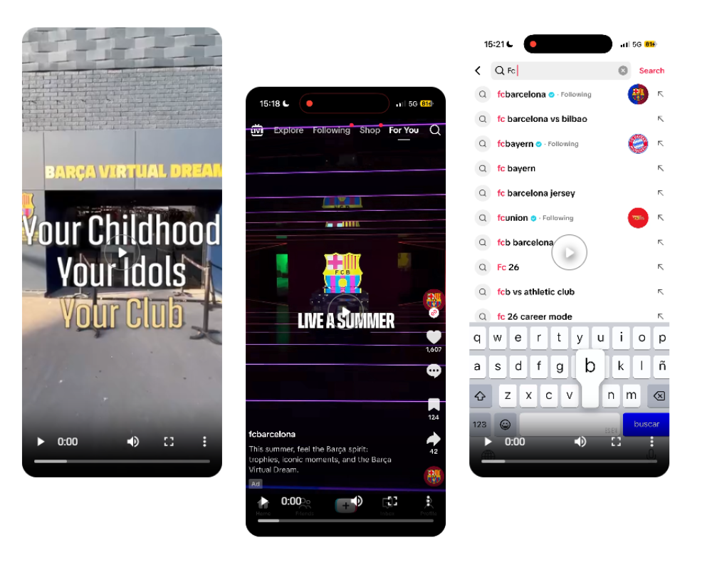 El FC Barcelona impulsa un 11% el ROI incremental del Barça Immersive Tour mediante TikTok