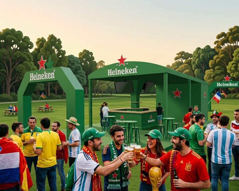 Heineken activa su estrategia de marketing para capitalizar el auge del fútbol en la previa del Mundial