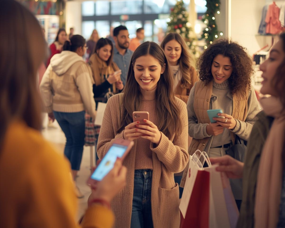 Las apps de retail alcanzan un uso récord, con el 90,1% de los consumidores adelantando sus compras navideñas