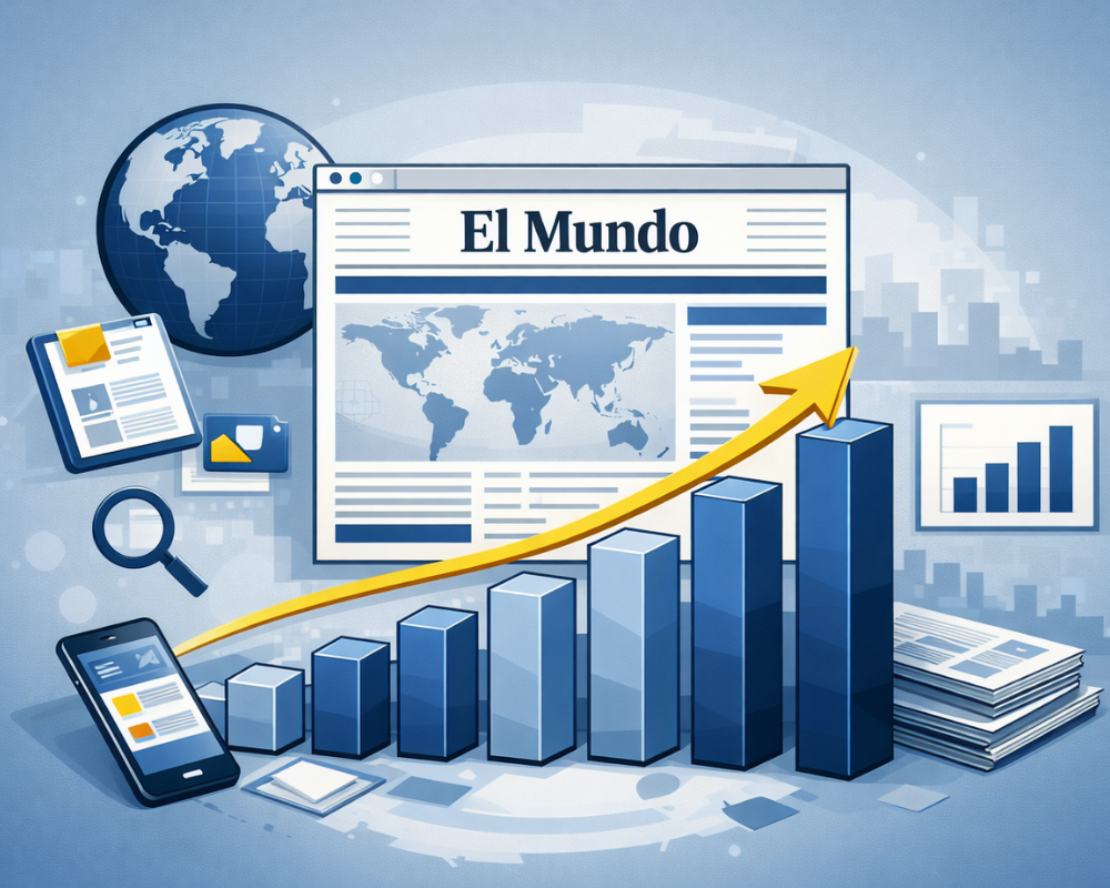 ‘El Mundo’ mantiene el liderazgo de los medios digitales más visitados en España en febrero