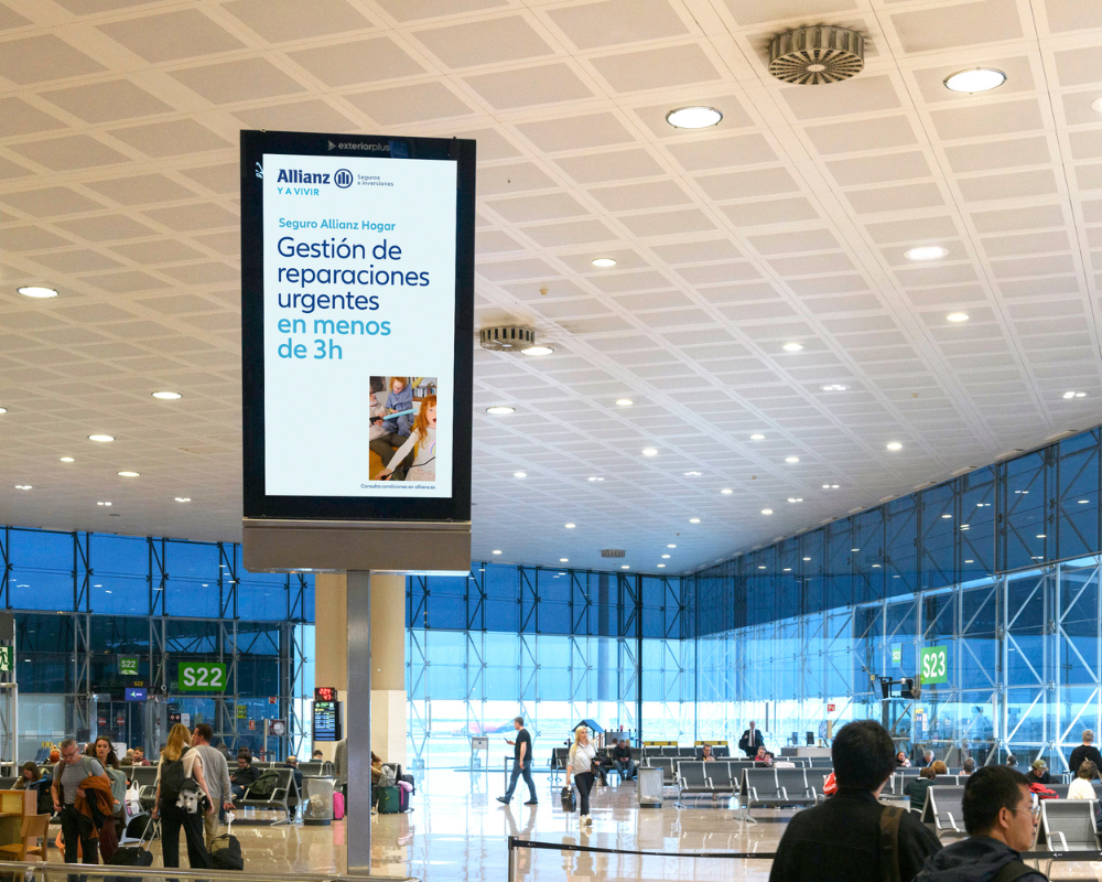 Exterior Plus, Aena y Allianz lanzan la compra programática en los aeropuertos de Madrid y Barcelona, junto a WPP Media