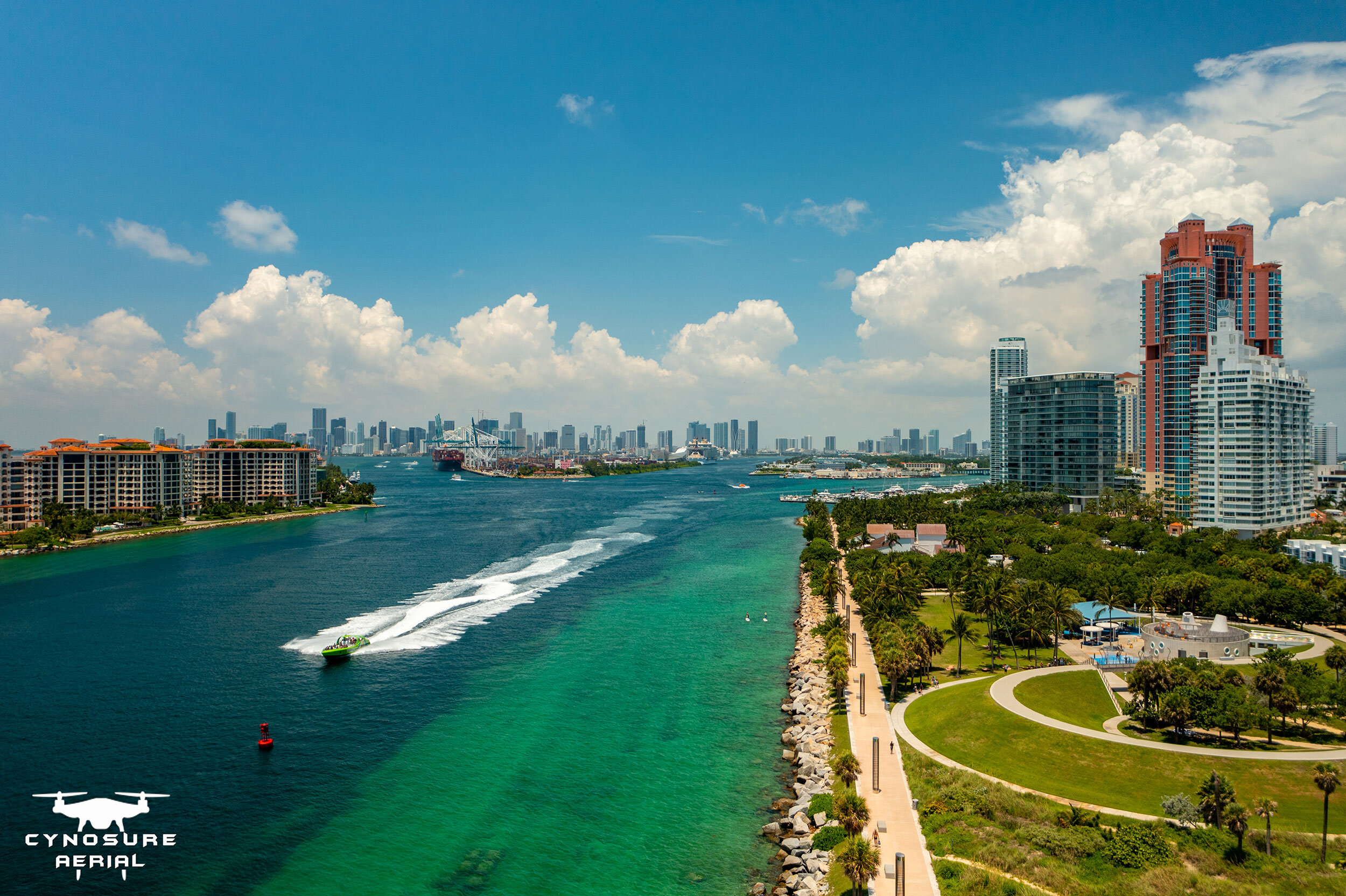 South Pointe Park, Miami FL - Channel View