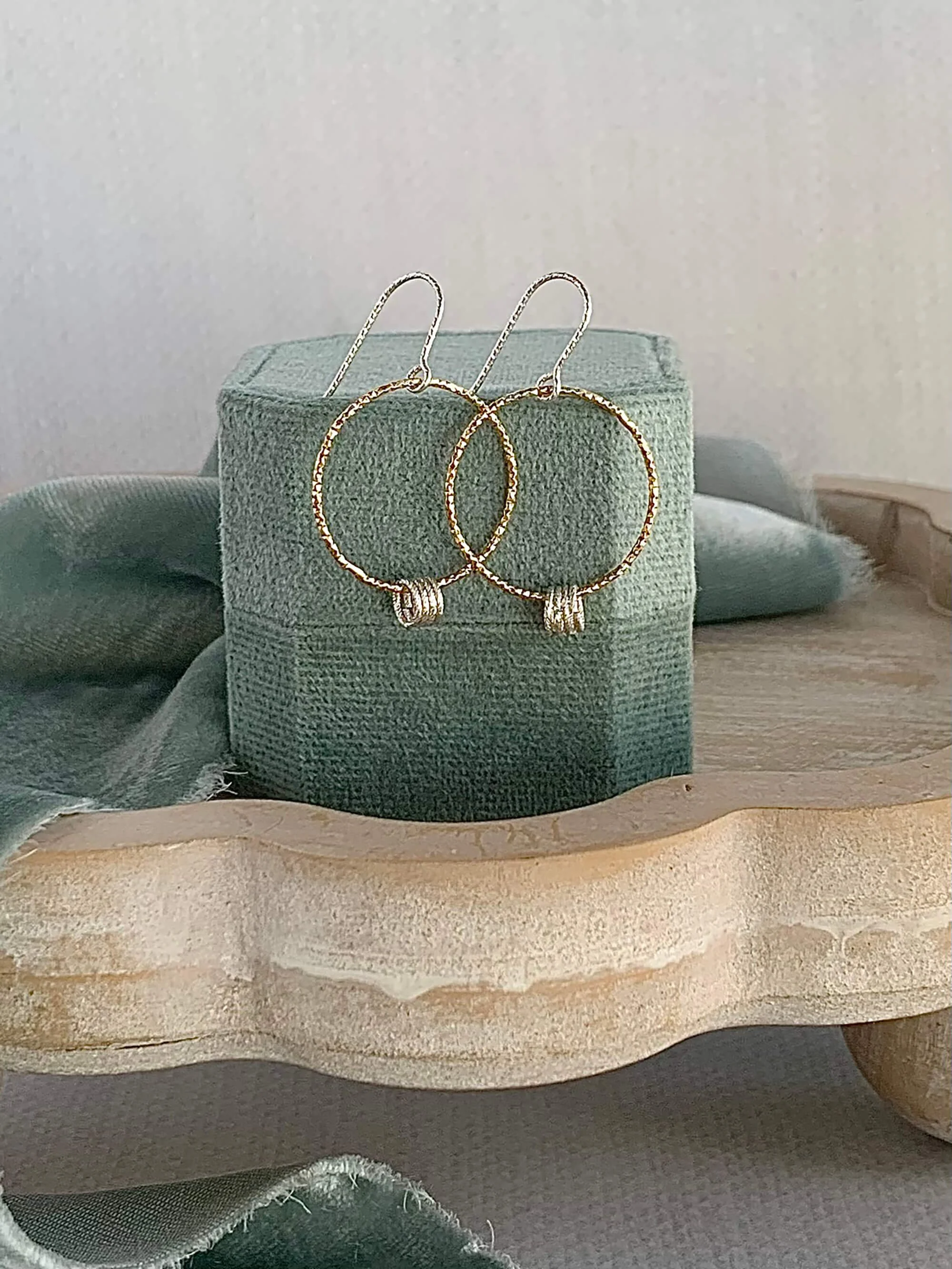 Simply Sparkles Mixed Metal Earrings