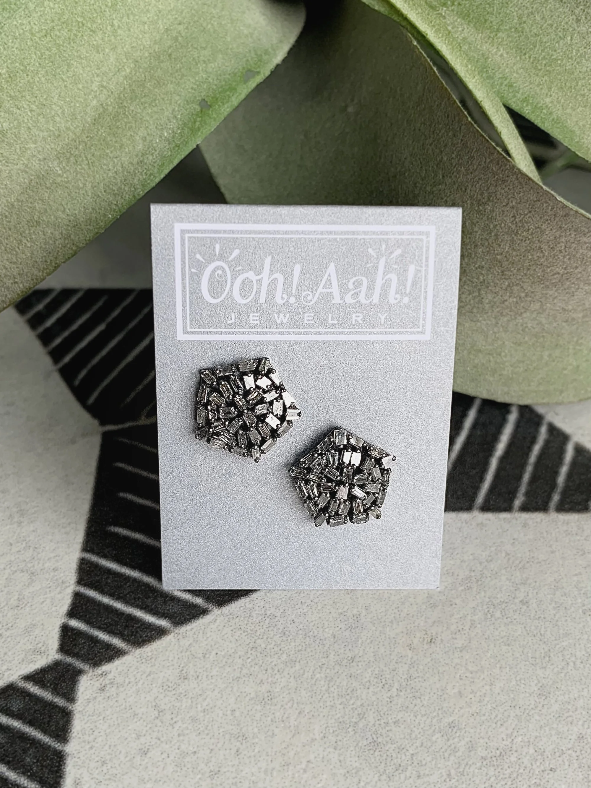Dark Rhodium Stud Earrings New Mexico