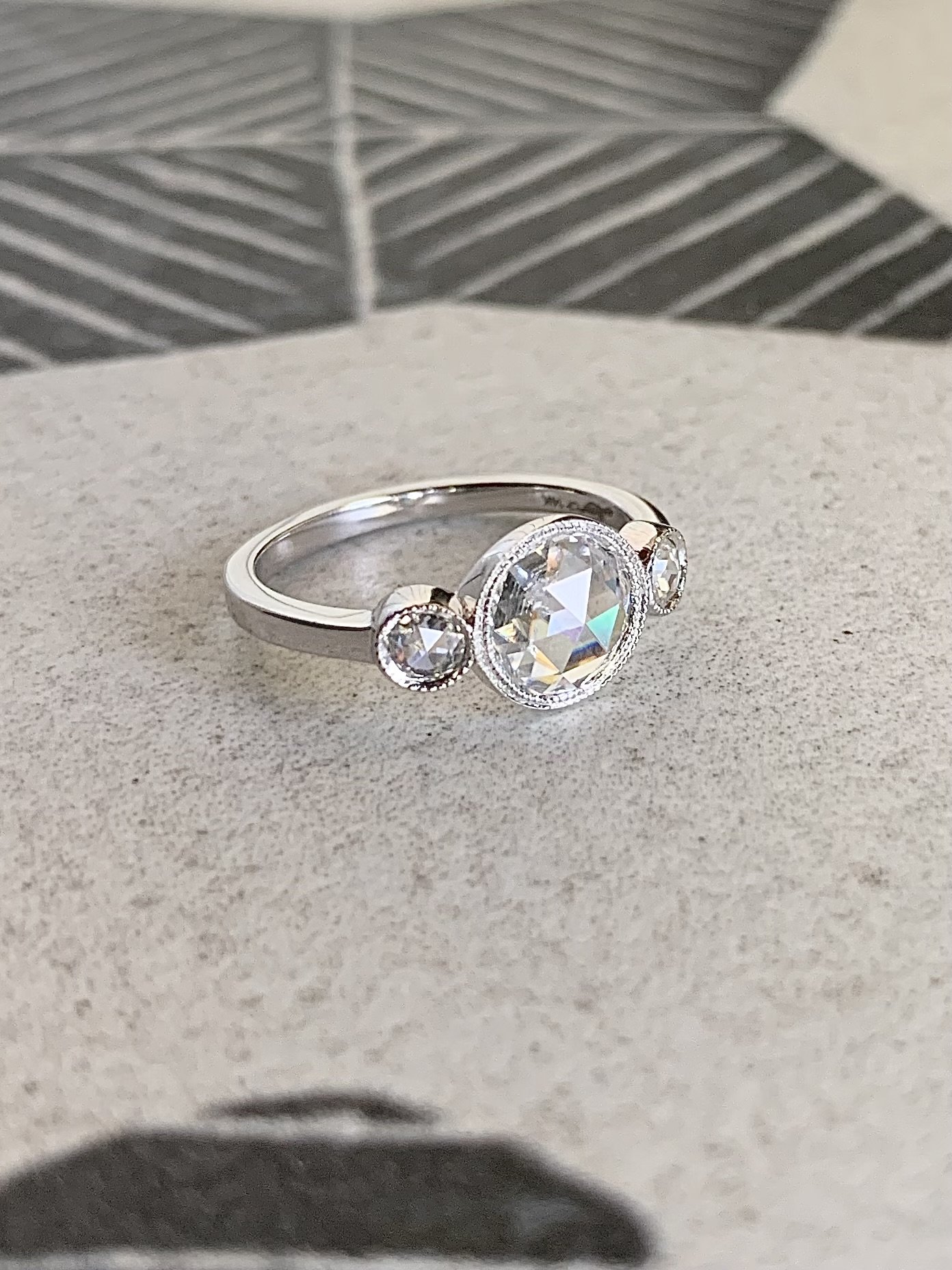 Statement Ring | Green Diamond Ring | Big Diamond Engagement Ring | Aq –  Minx London