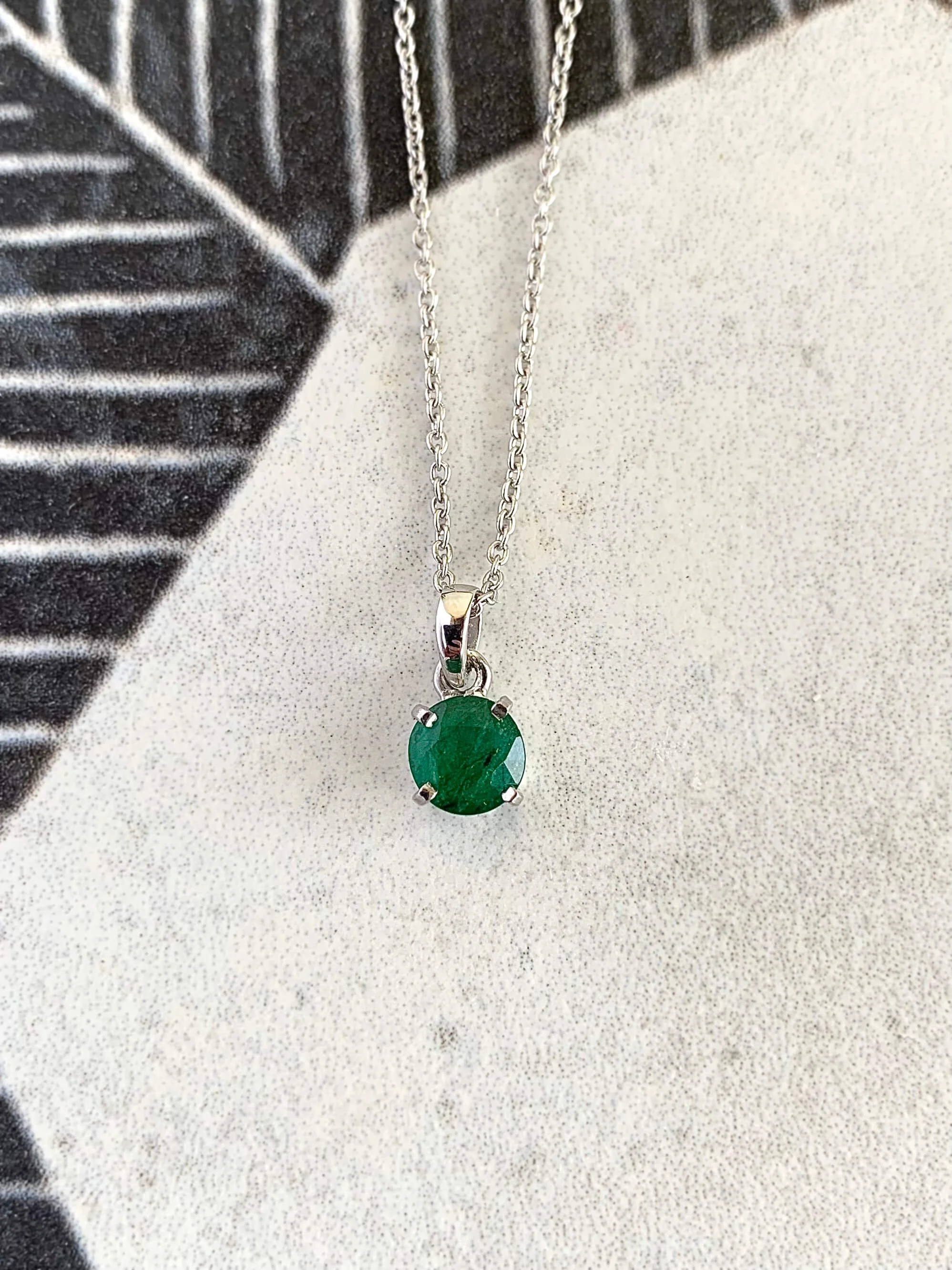 Many Blessings Sapphire & Diamond Dark Rhodium Silver Necklace Best