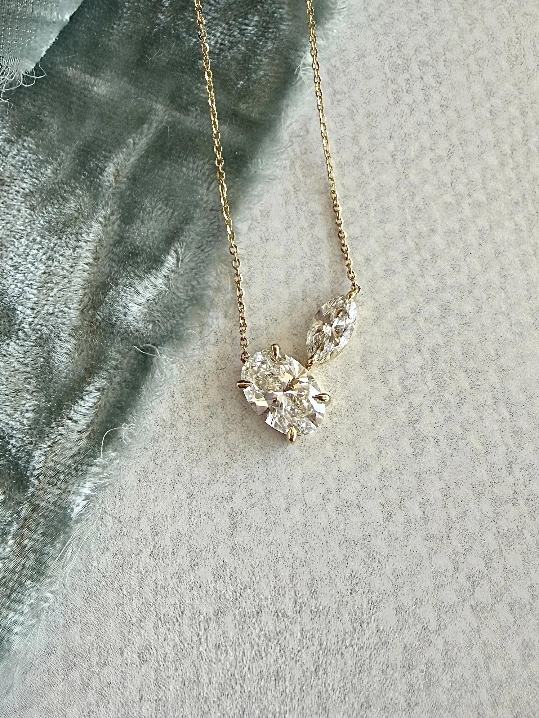 Vigilante Black Diamond & Turquoise 14k Yellow Gold Necklace