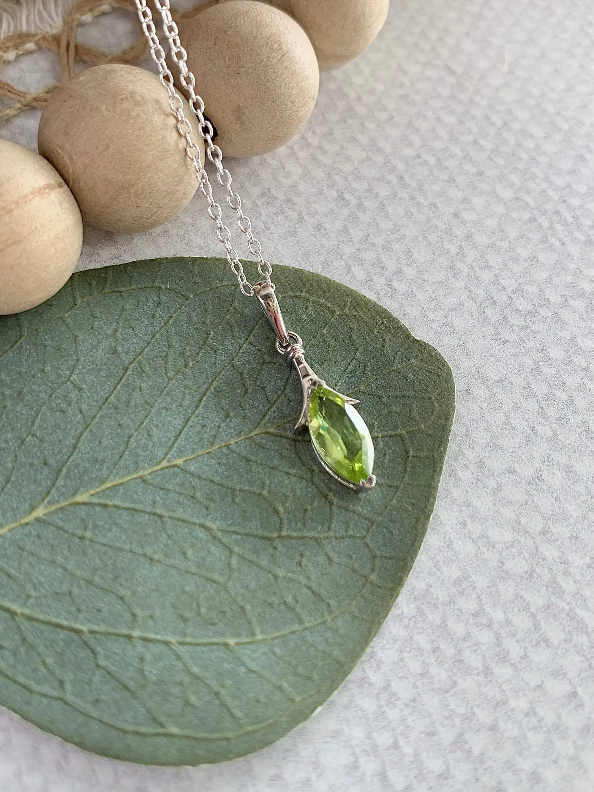 Visionary Peridot Silver Necklace