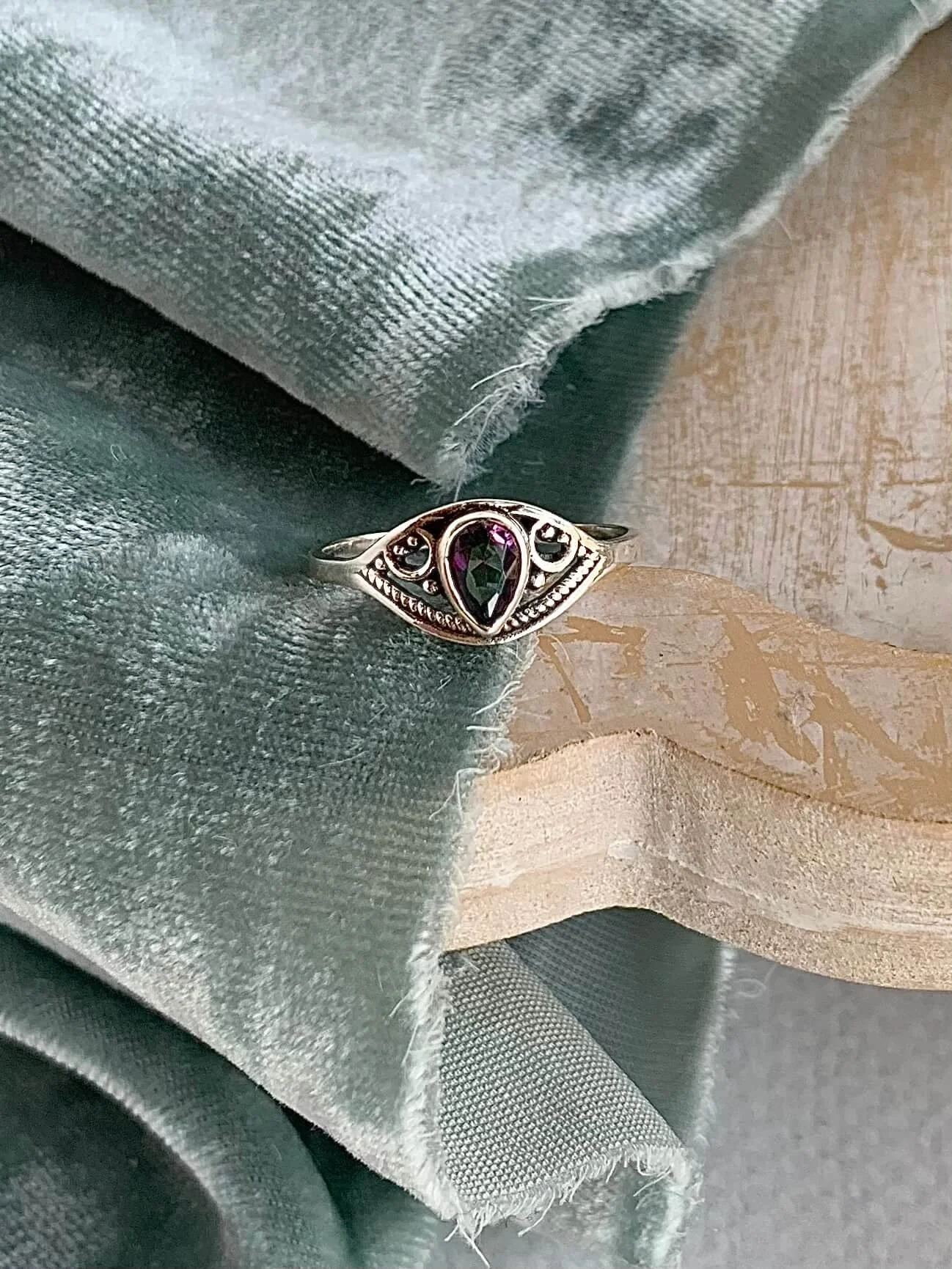 Colorful Mystic Topaz Silver Ring