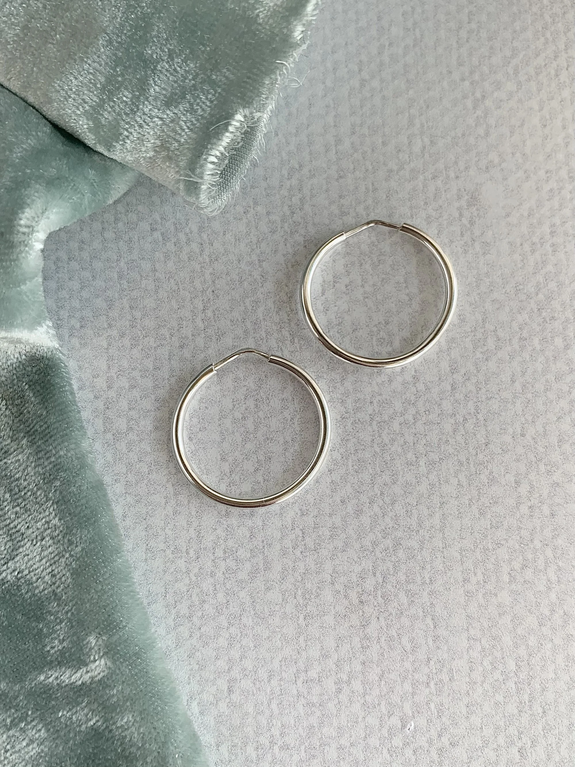 Everyones Perfect Silver Hoop Earrings