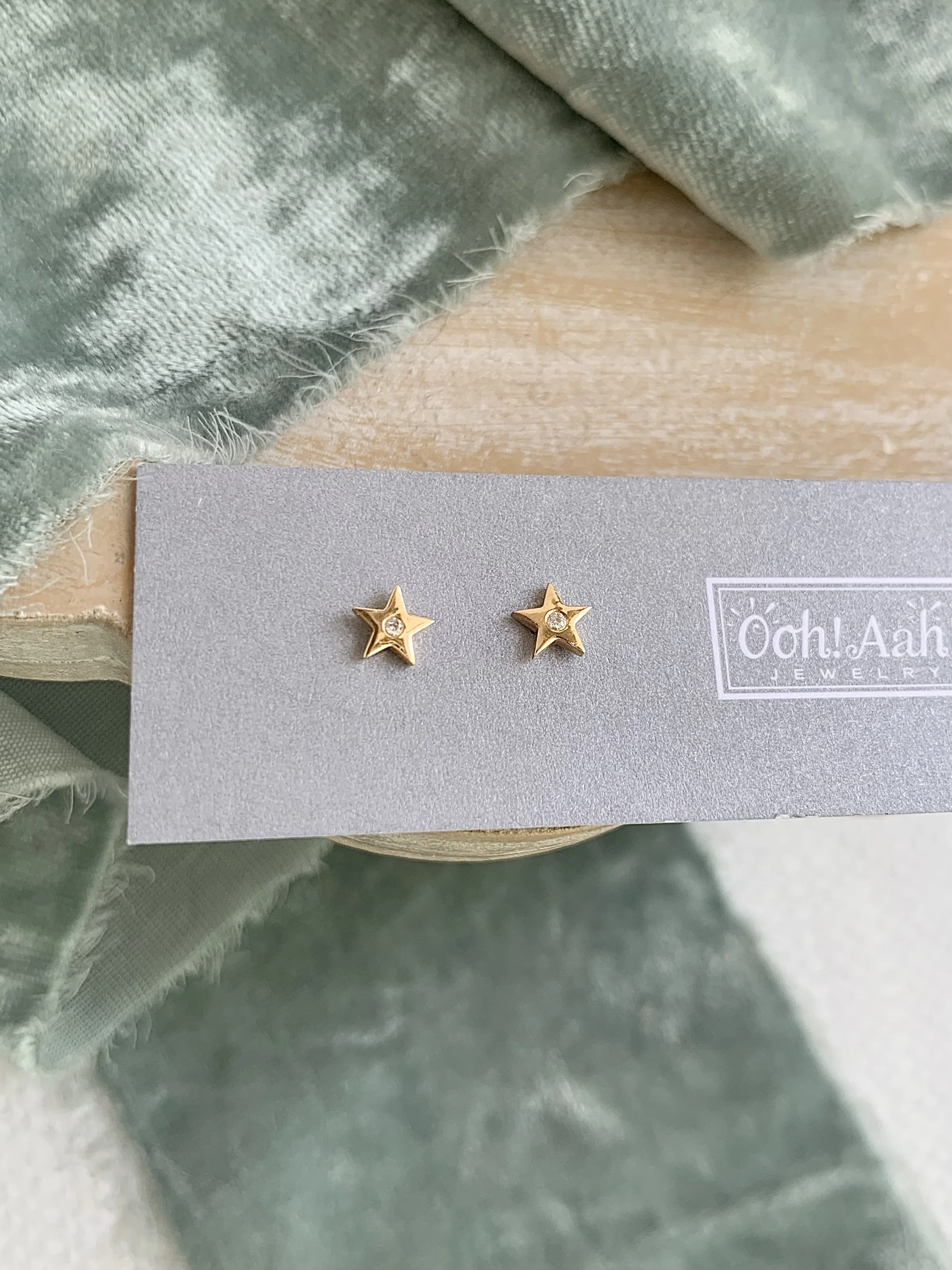 Superstar Diamond .06ctw 14k Yellow Gold Stud Earrings