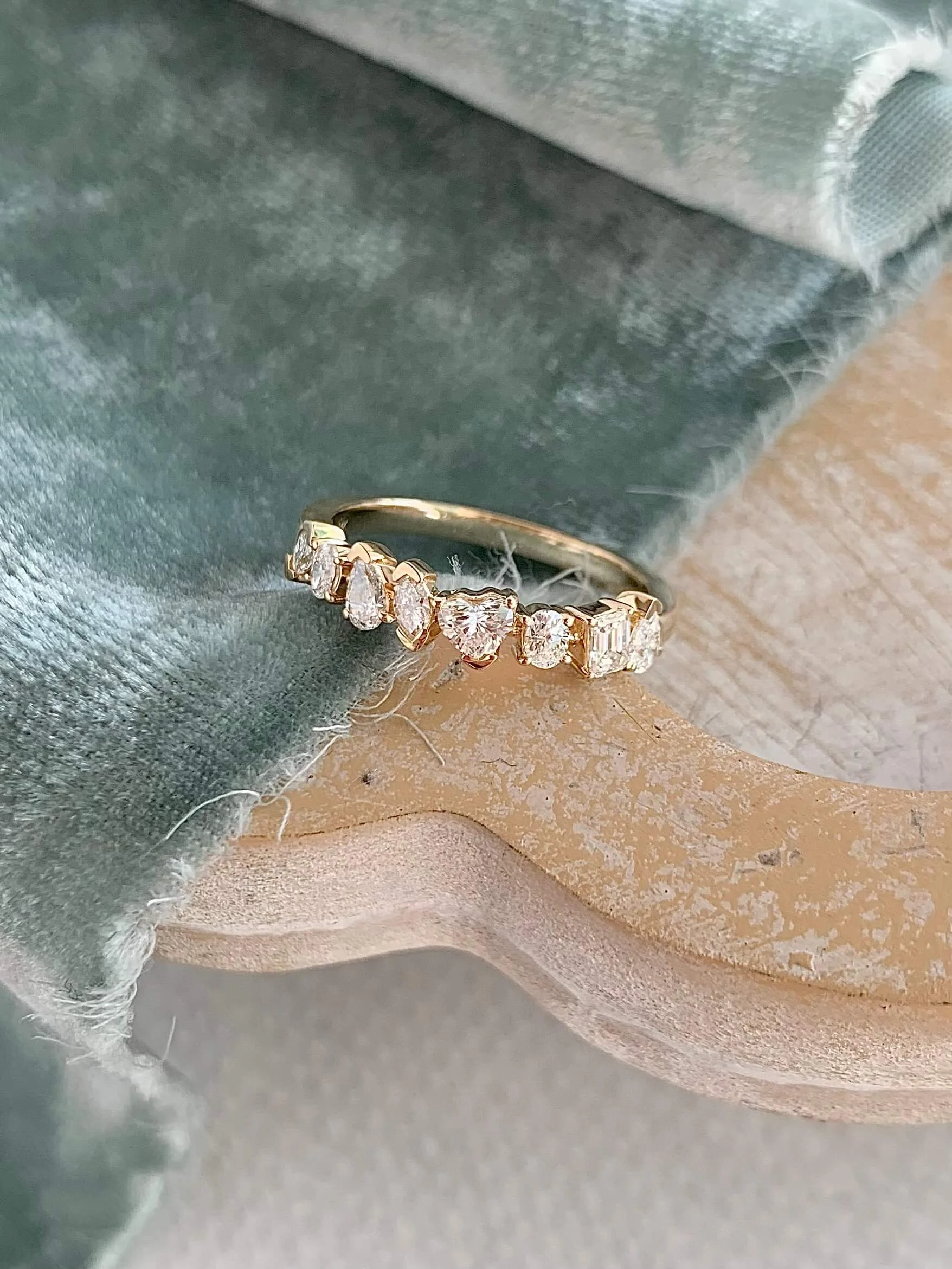 All the Shapes Diamond 14k Yellow Gold Ring