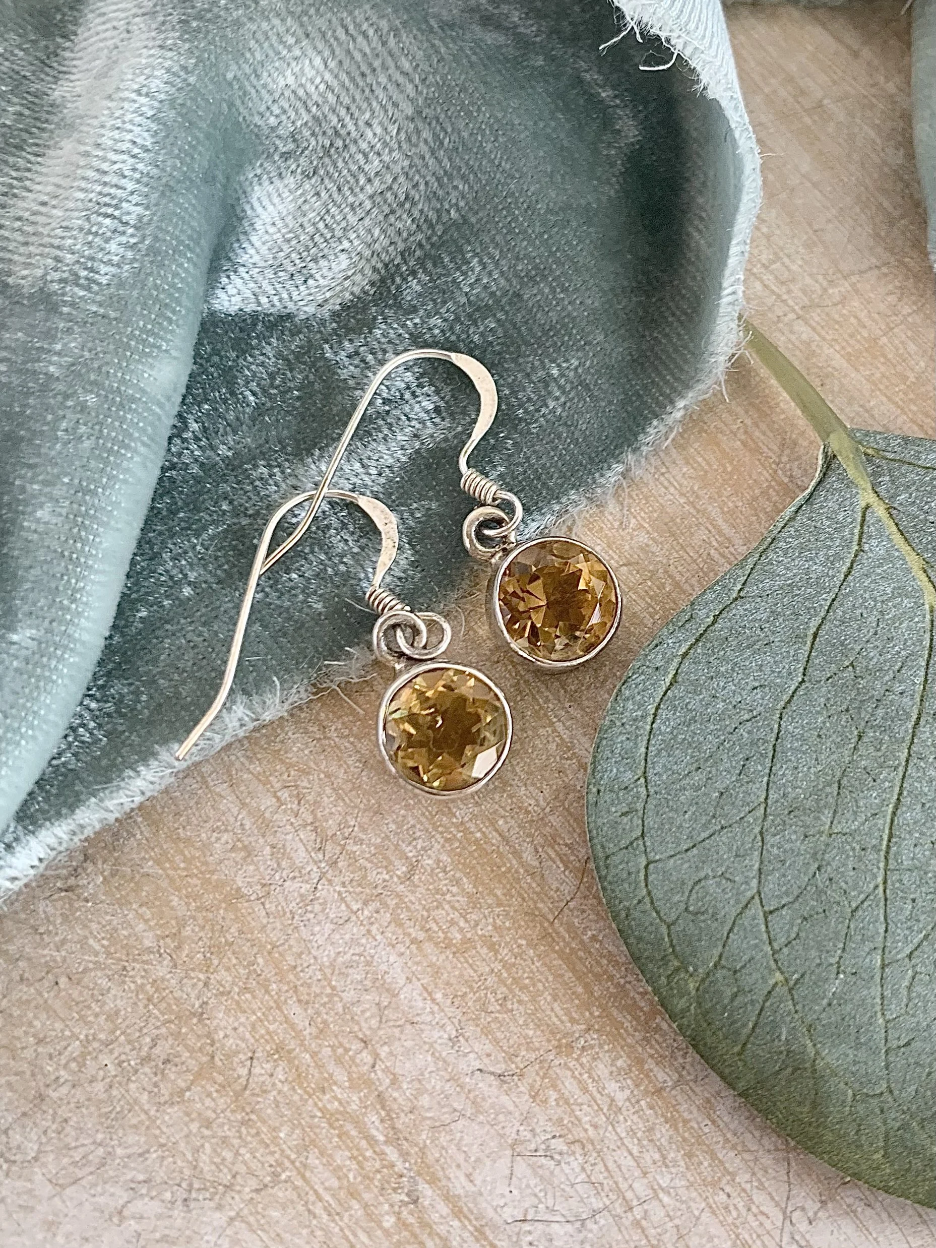 Successful Citrine Silver Earrings