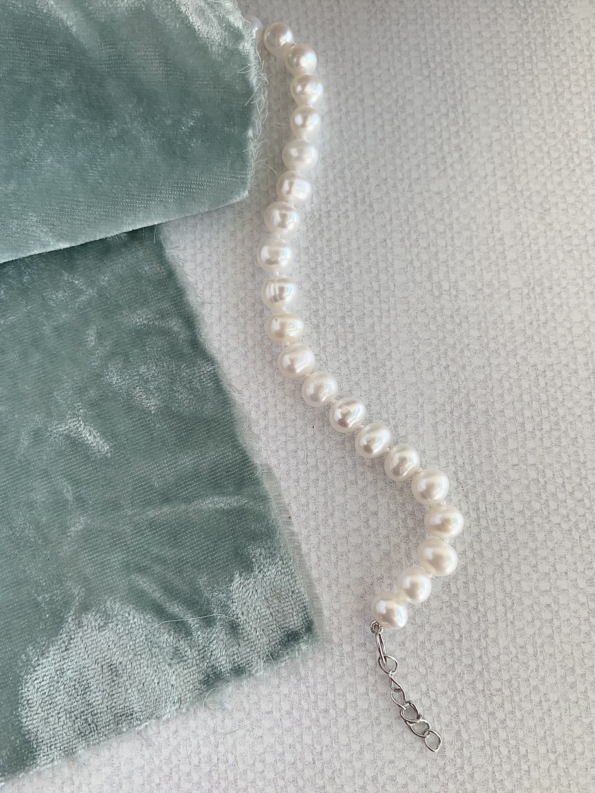Classic Freshwater Pearl Silver Bracelet