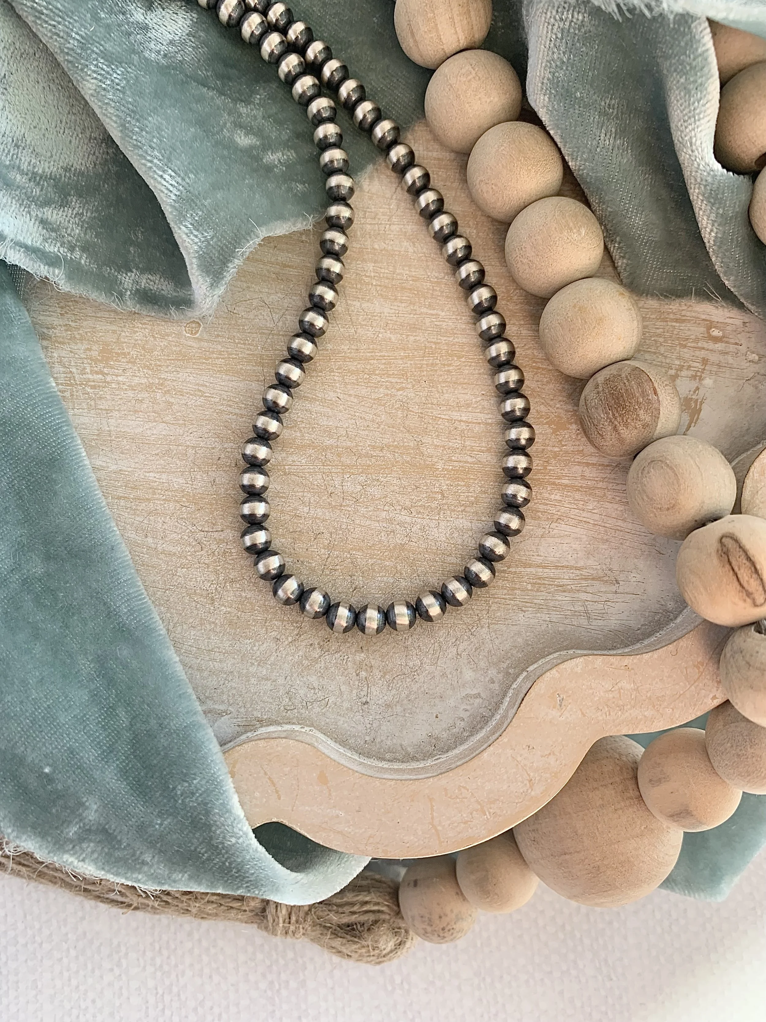 5mm Native New Mexico Made Navajo Pearl 16-inch Necklace