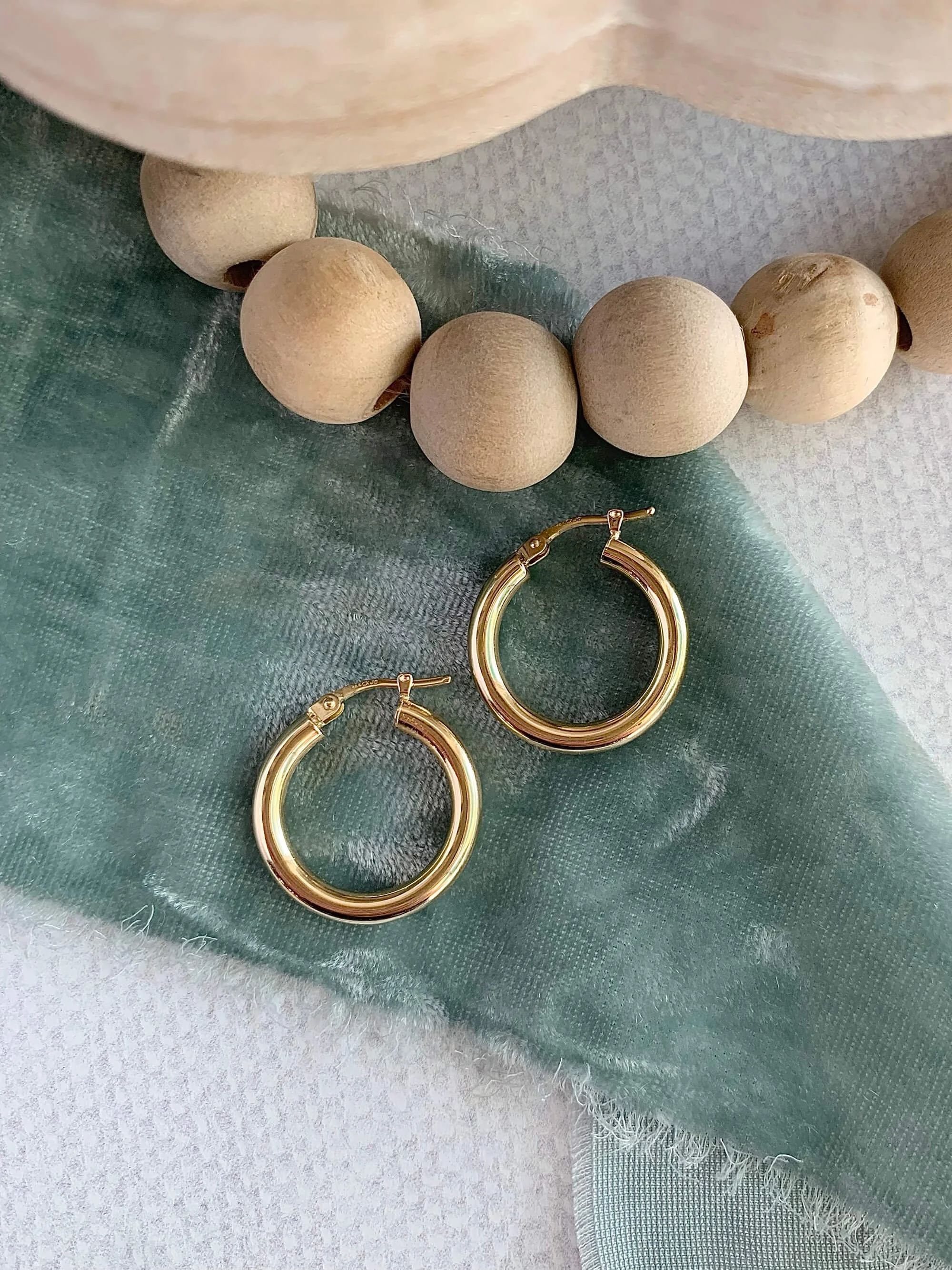 14k Yellow Gold Hoop Earrings Ooh Aah Jewelry