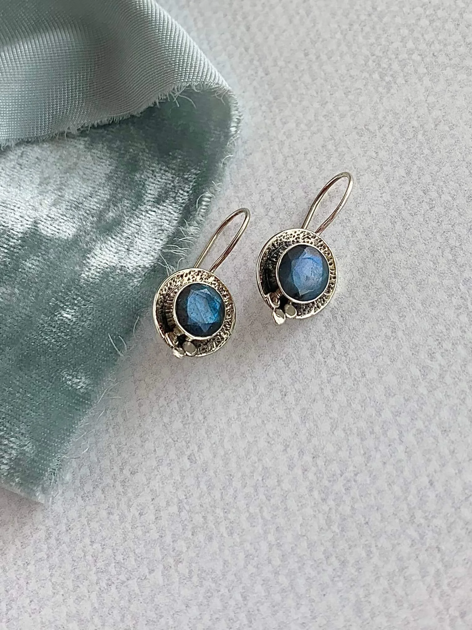 Goddess Labradorite Silver Earring
