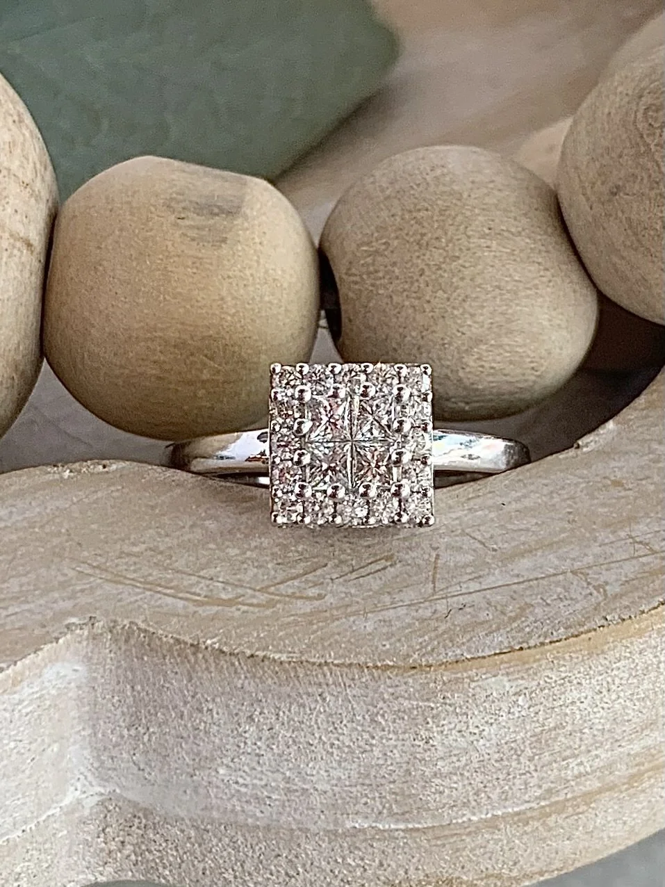 Marisol 14k White Gold Diamond Engagement Ring