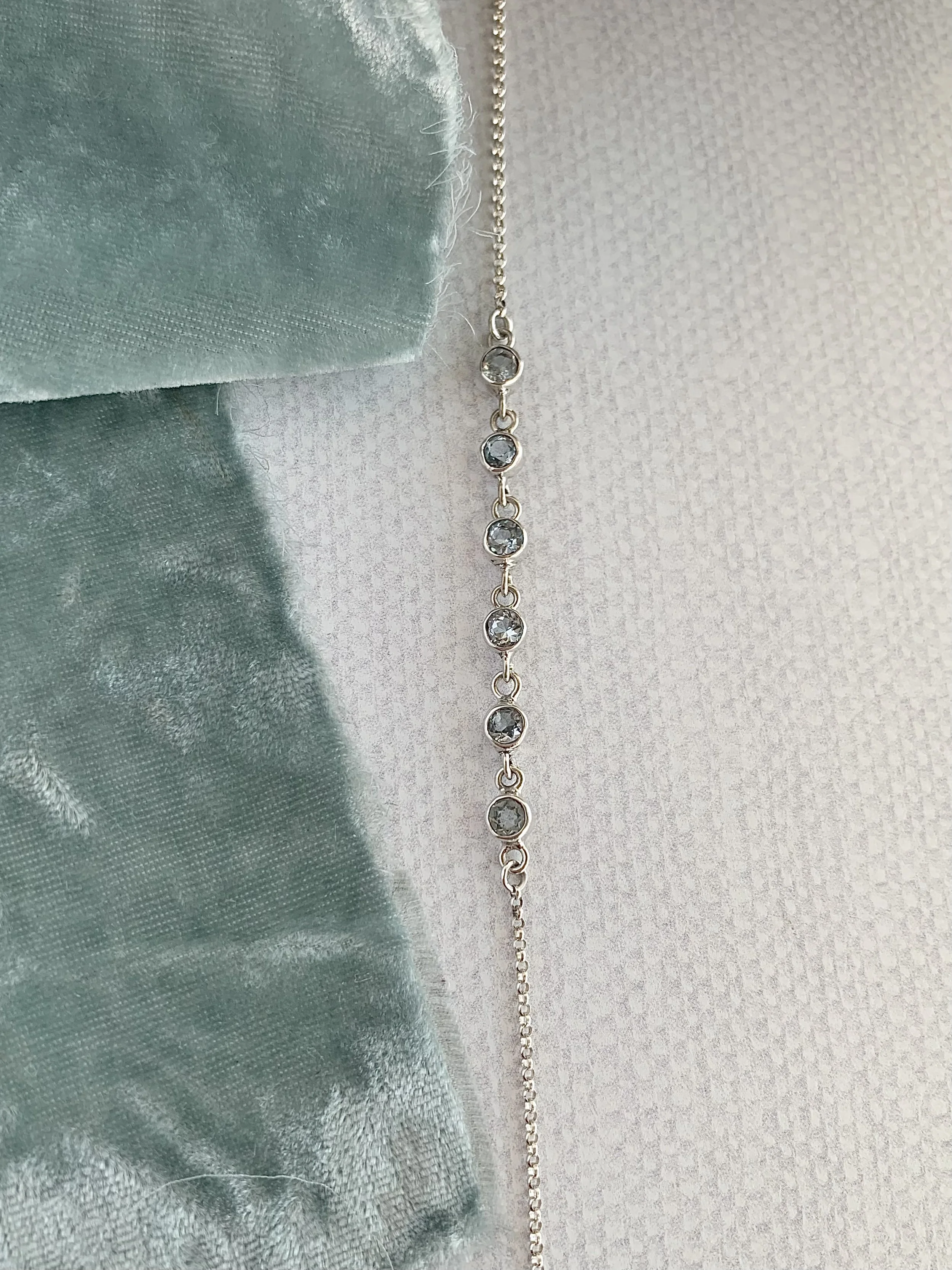 Mellow Blue Topaz Silver Bracelet