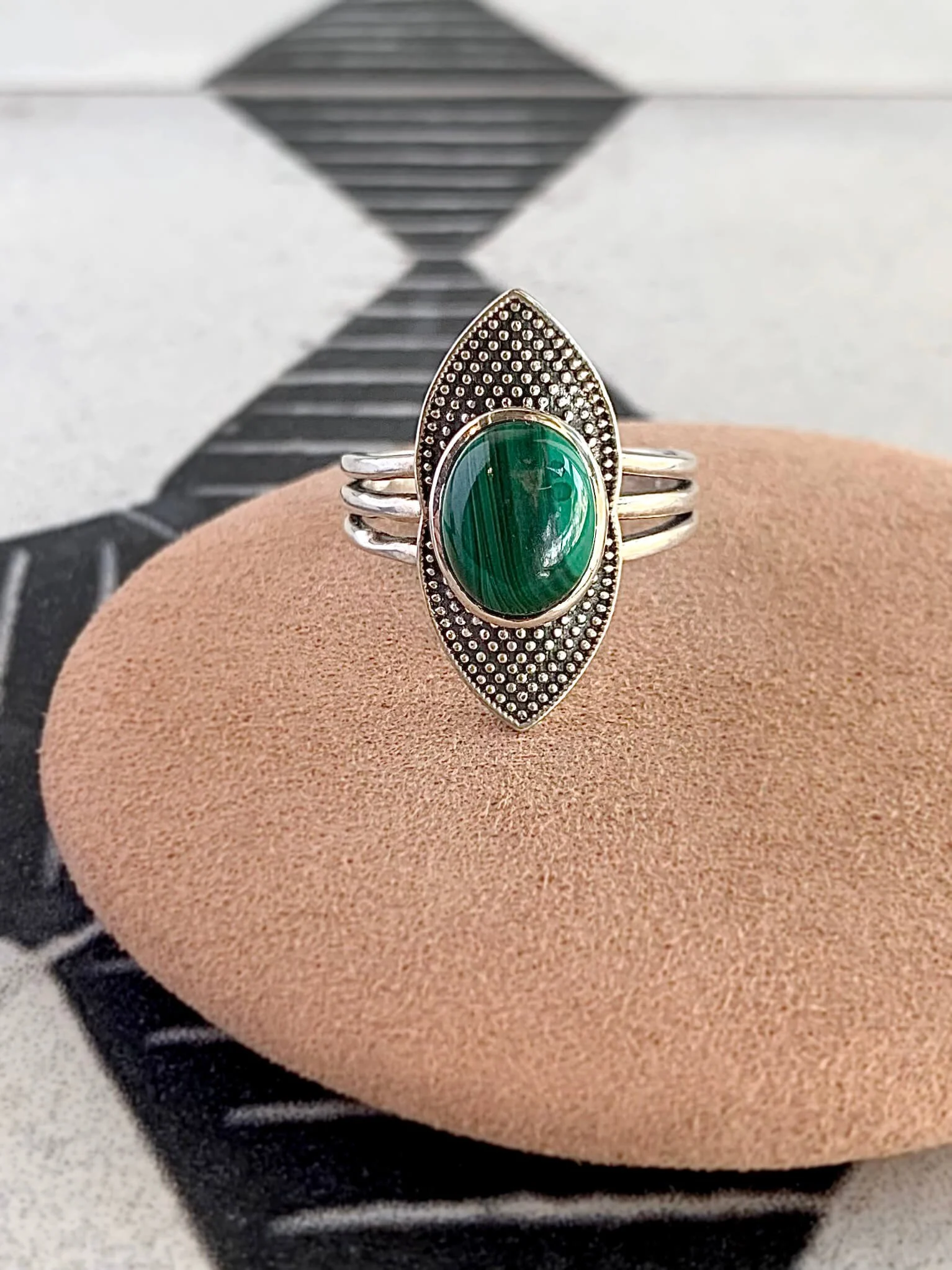 Malachite Silver Ring Ooh Aah Jewelry Albuquerque