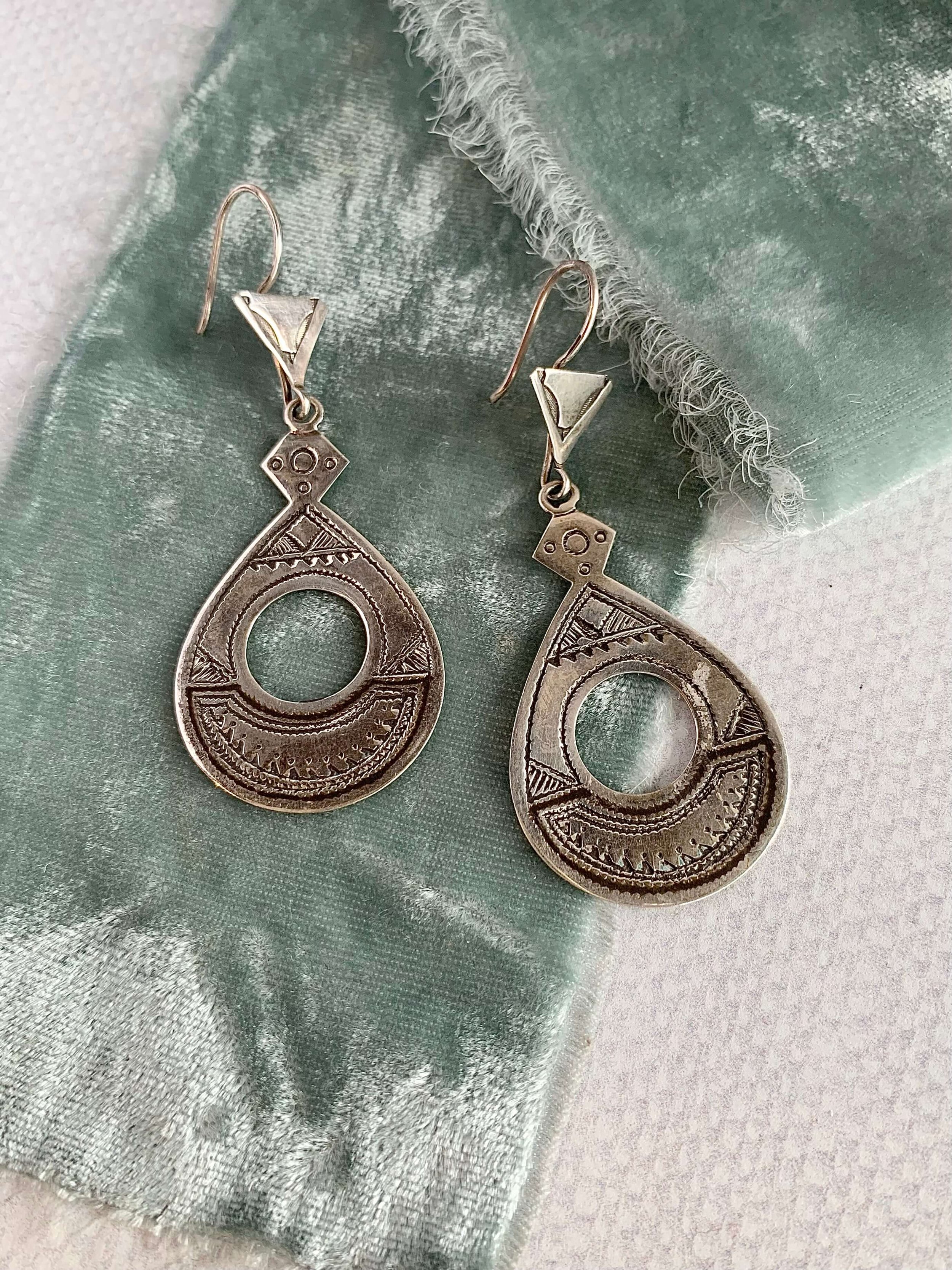 Tribal Handmade Silver Earrings