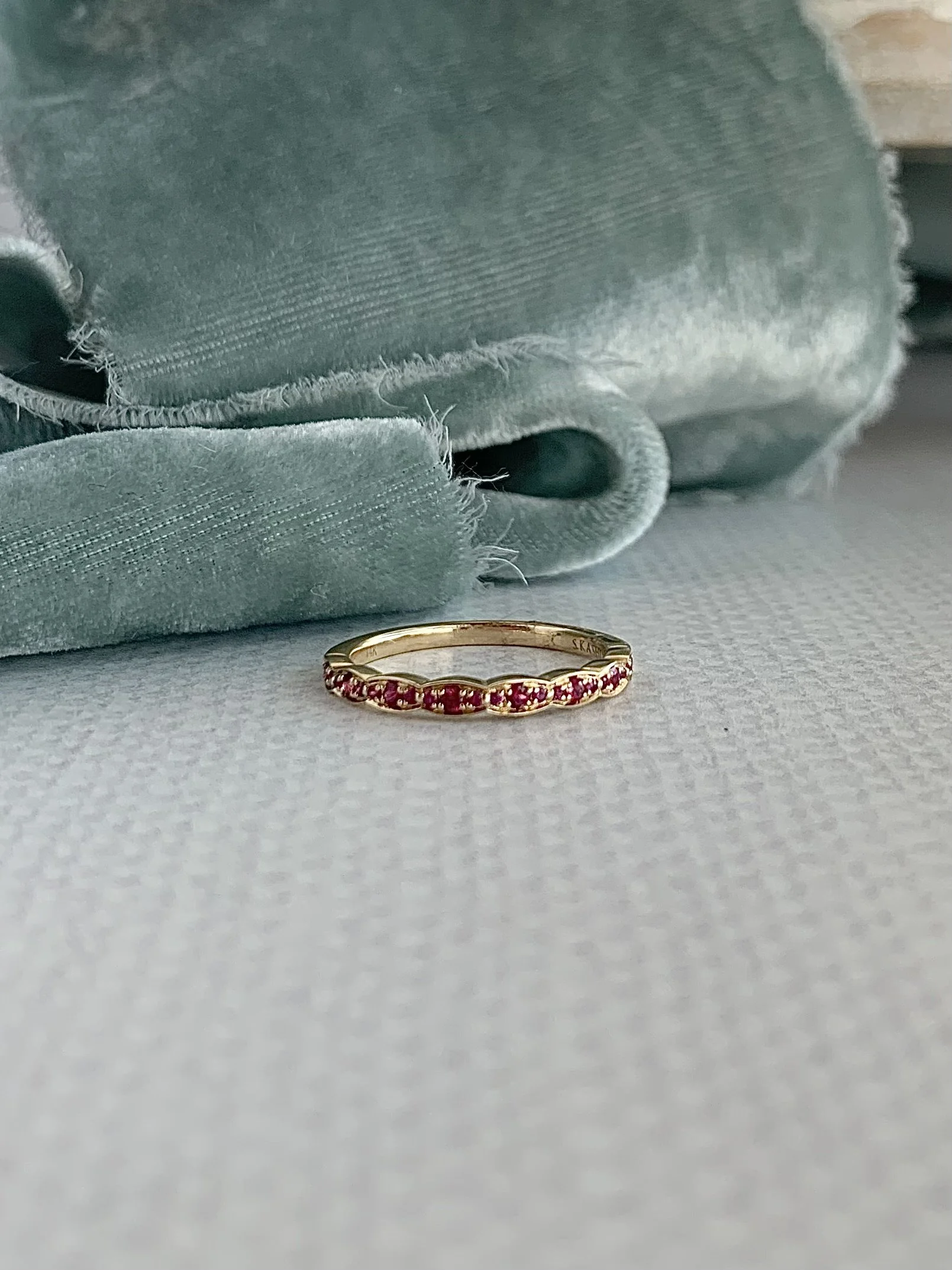 Rich Ruby 14k Yellow Gold Ring