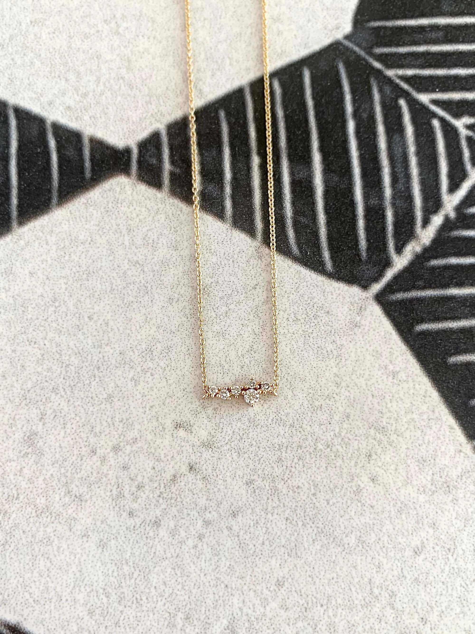 Constellation Diamond 14k Yellow Gold Necklace
