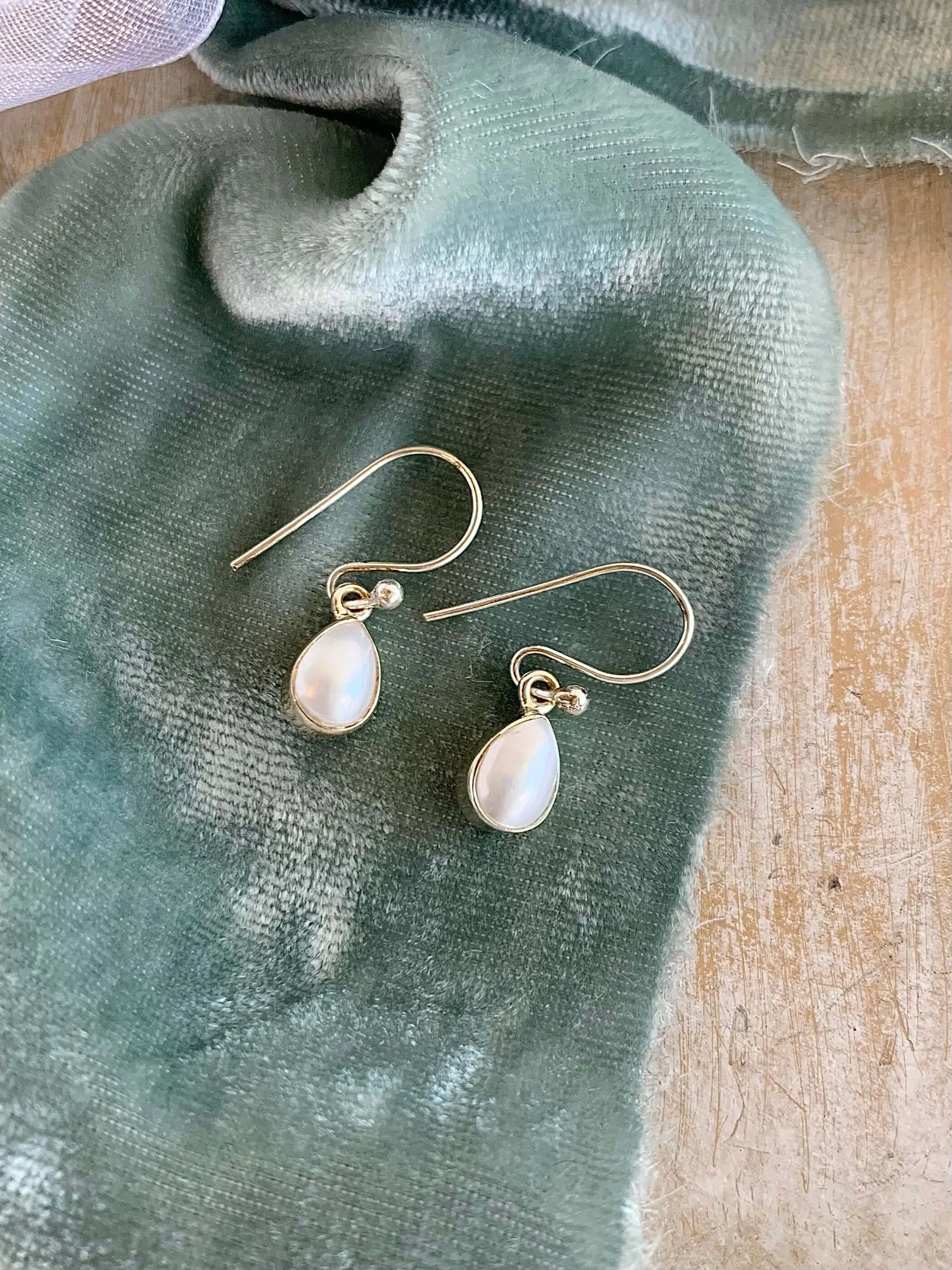 Freshwater Pearl Droplets Silver Earrings