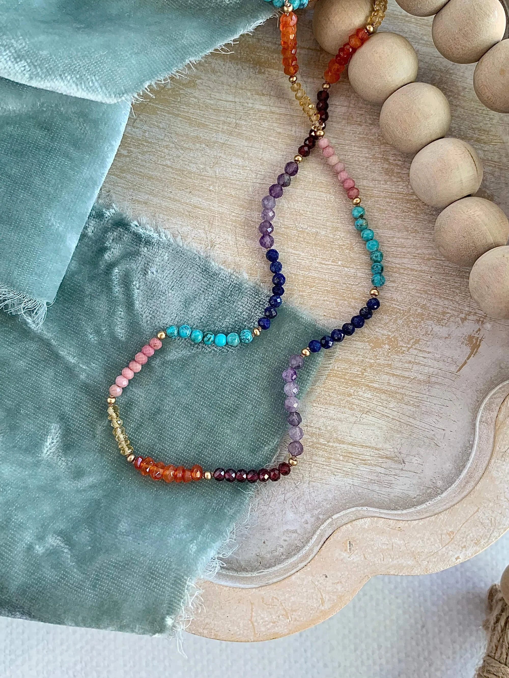 Hand-Knotted Aligning Chakra Silver Strand