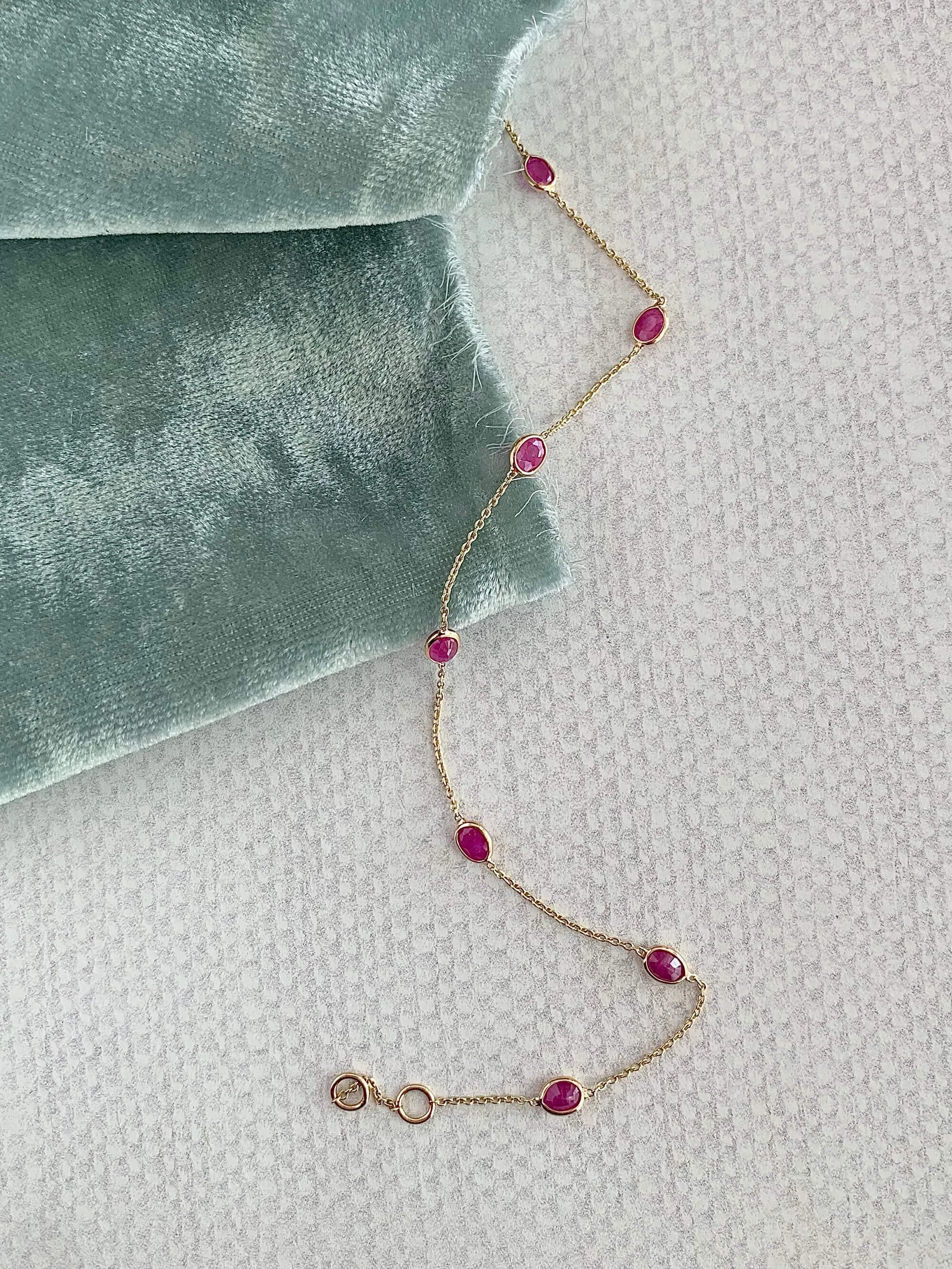 Ruby Stations 14k Yellow Gold Bracelet