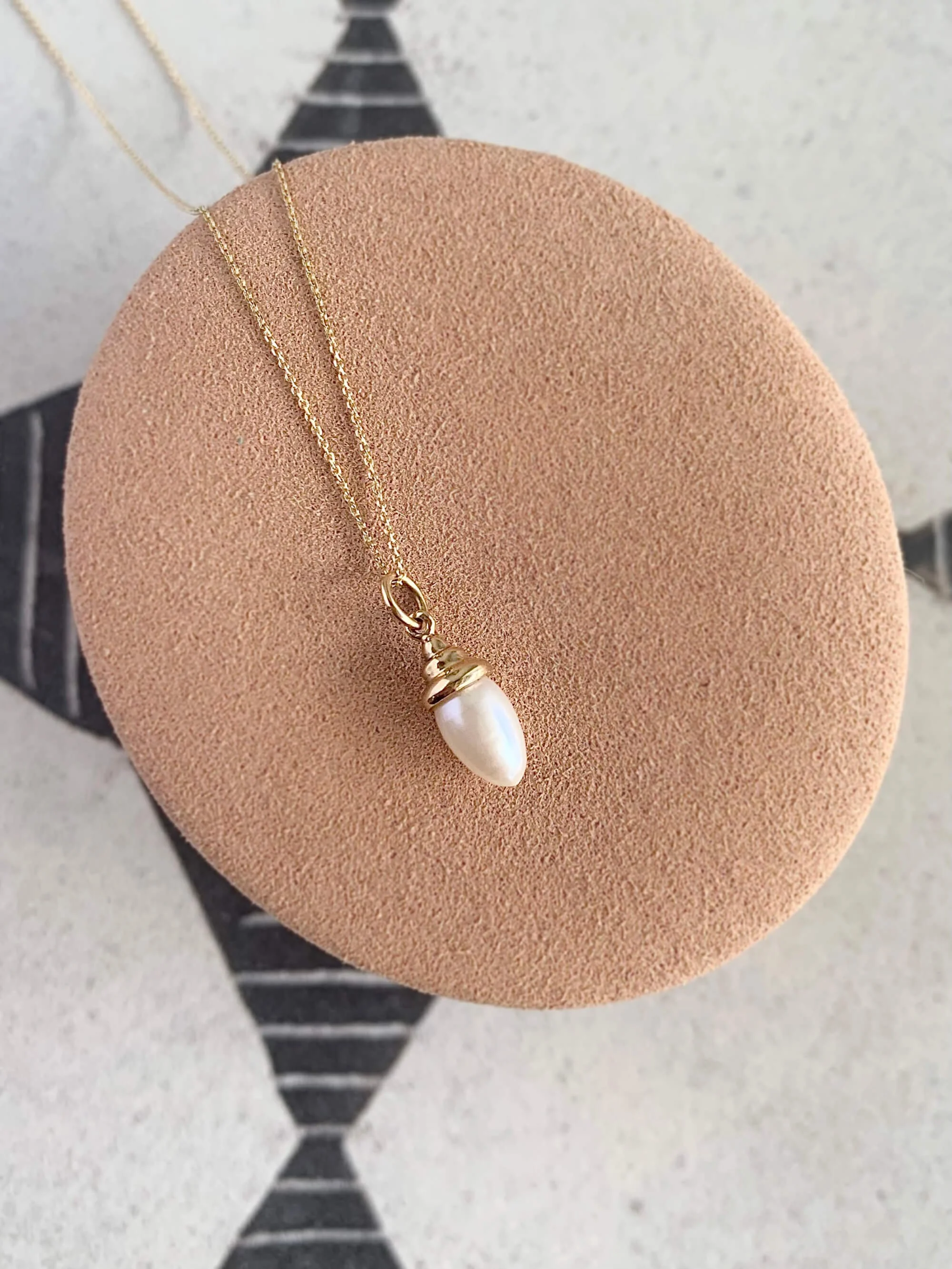 Pearl Dewdrop 14k Yellow Gold Necklace