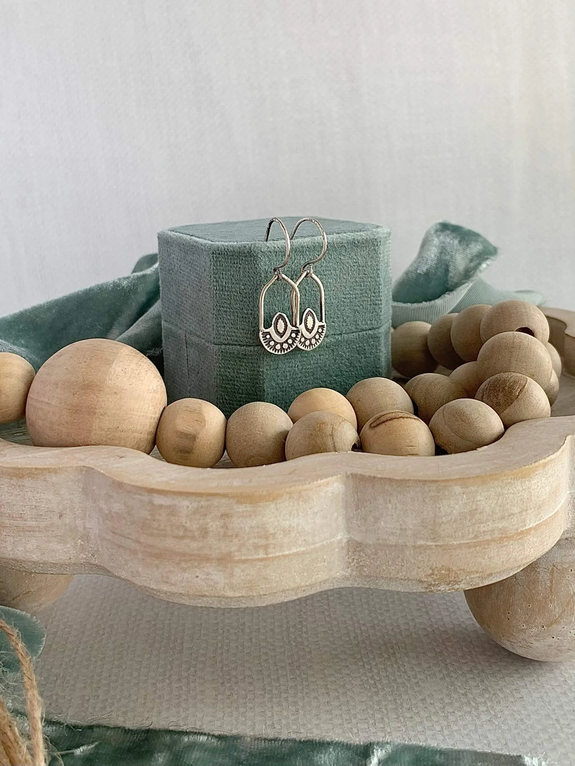 Wanderer Drop Silver Earrings