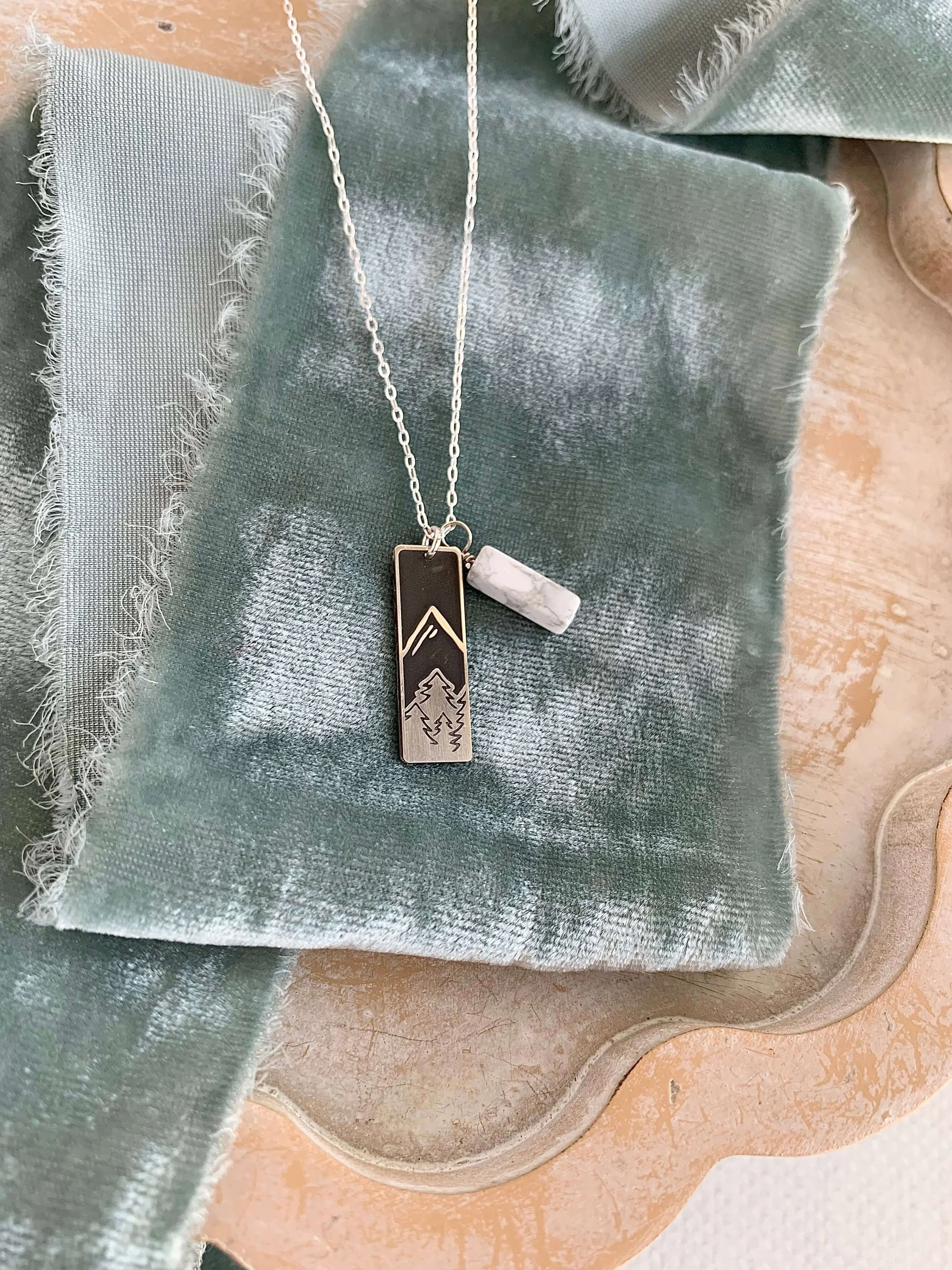 Mount Taylor Buffalo Turquoise Silver Necklace