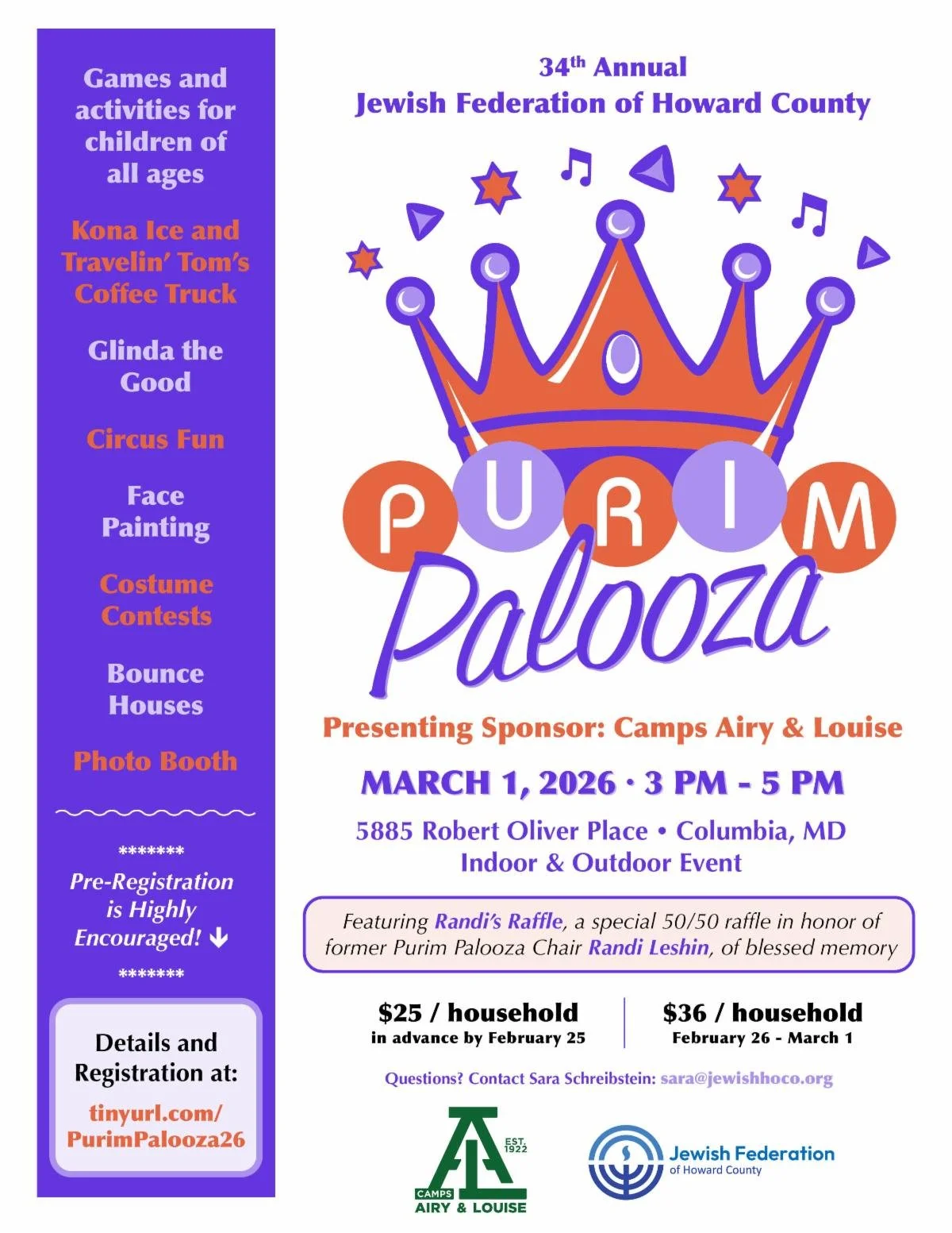 Purim Palooza 2026