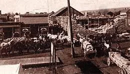 Wheat warehouse, Sprague, 1909 Postcard