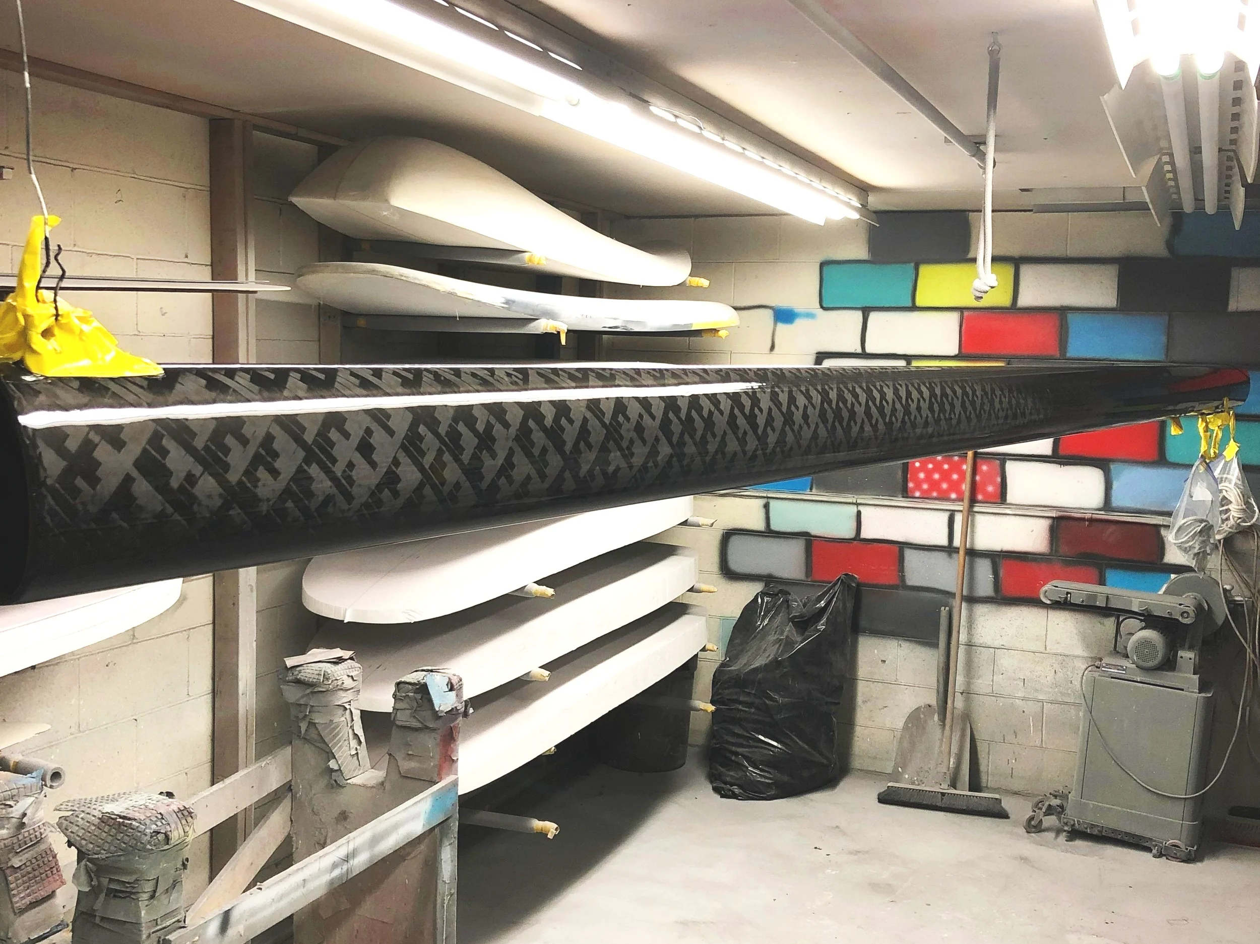 Repaired Carbon Mast