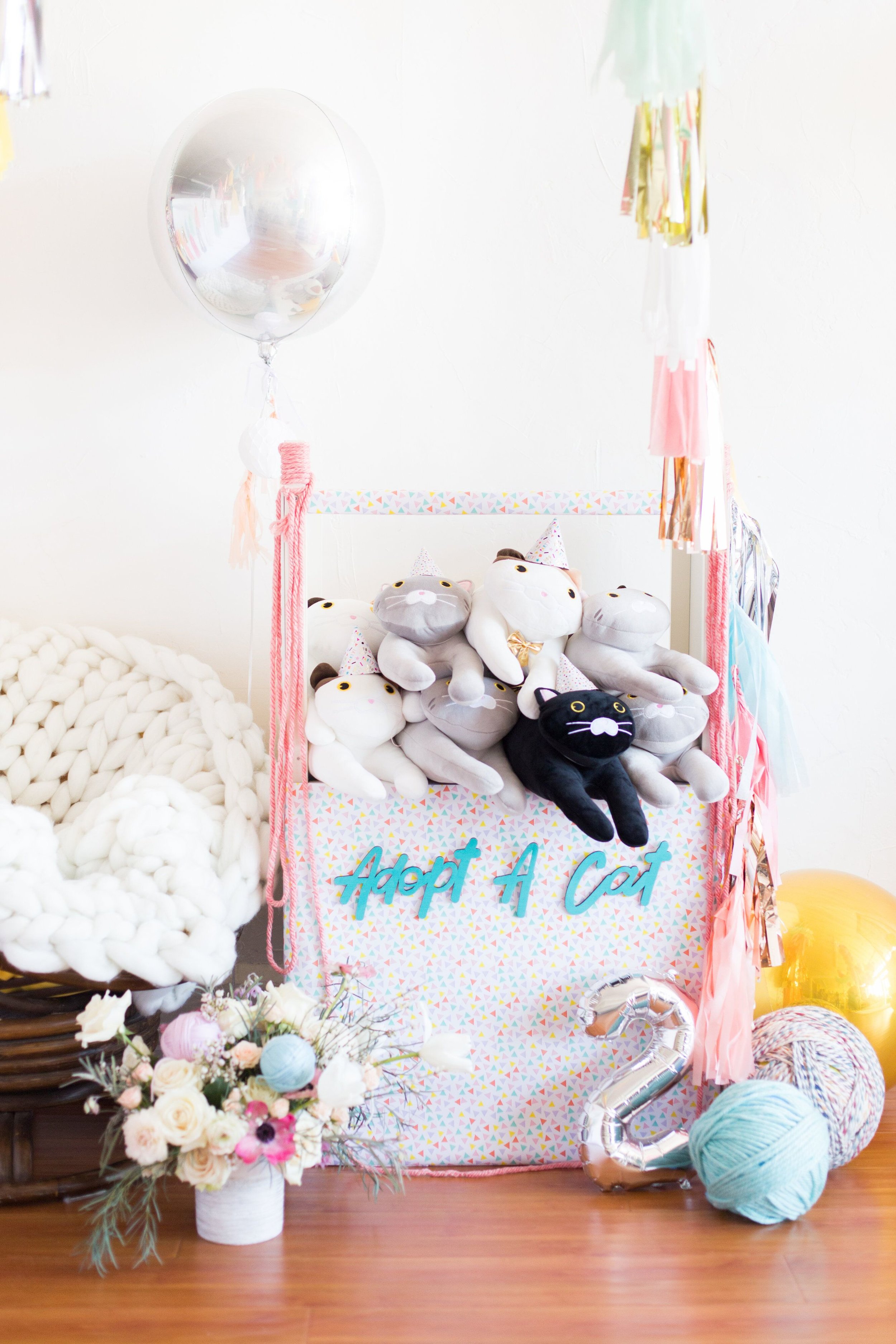 Cat Birthday Party Styled Shoot on Hello Rascal Kids CELEBRATE with photo by Eileen Liu