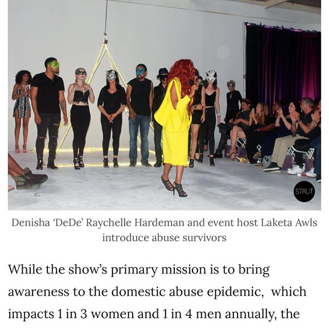 Wow! What a beautiful write up from @thestrutmagazine about the LA B.O.S.S Charity Fashion show! It went down BET Weekend and we can&rsquo;t wait to have more survivors UnHushed! Click link in Bio for write up and follow @thestrutmagazine 💜 B.O.S.S 